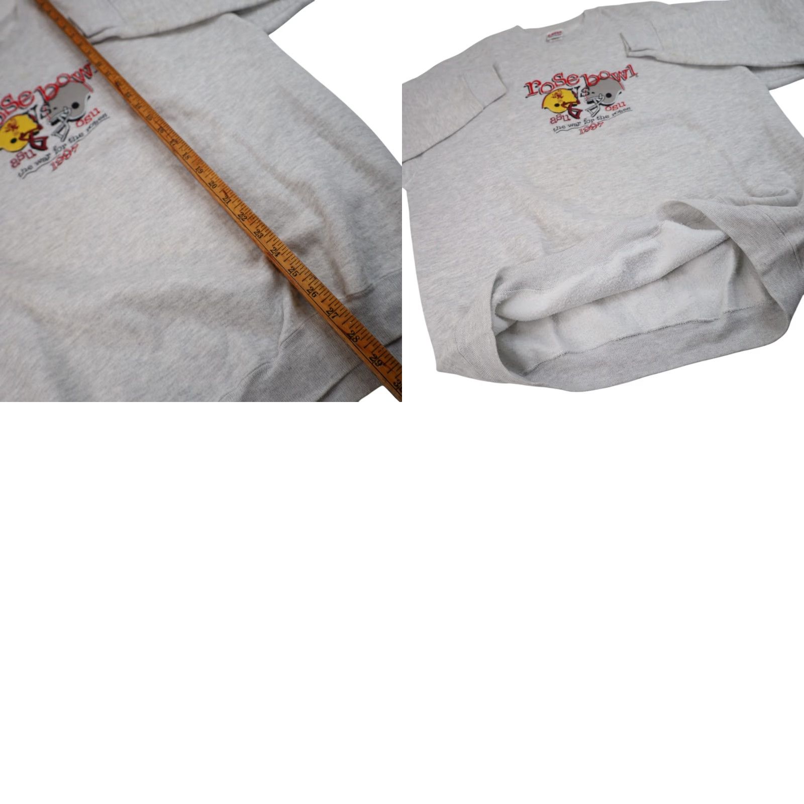 Vintage VINTAGE 1997 ASU vs OSU Rose Bowl Embroidered Sweatshirt Gray XL Mens Size US XL / EU 56 / 4 - 8 Thumbnail