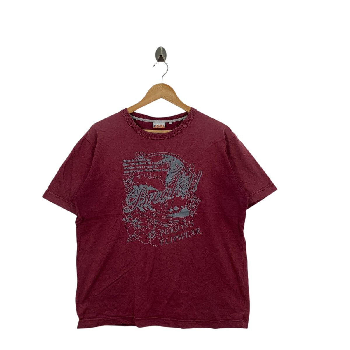 PERSON'S PERSON’S FLIPWEAR HAWAII Floral Beach Tee Shirt Top Summer Size L / US 10 / IT 46 - 3 Thumbnail