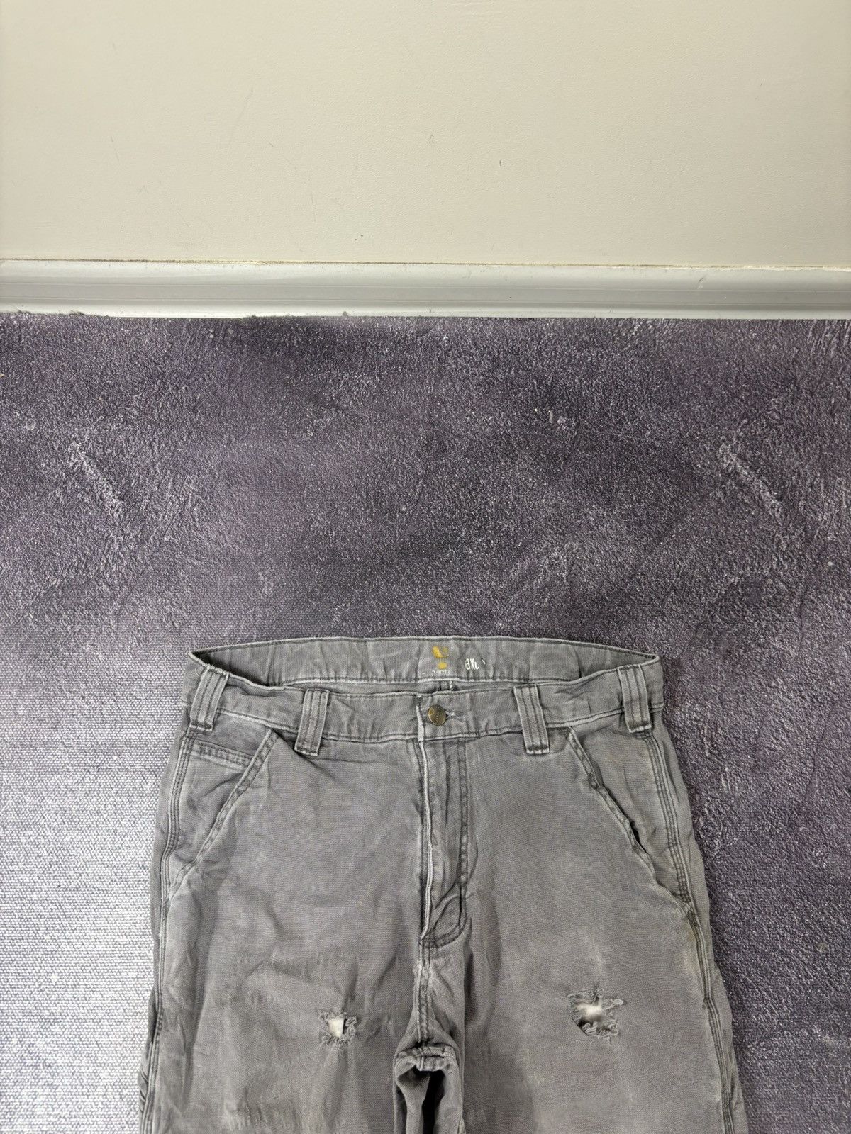 Carhartt Vintage Carhartt USA Gray Distressed Y2K Hype Work Pants Size US 32 / EU 48 - 12 Thumbnail