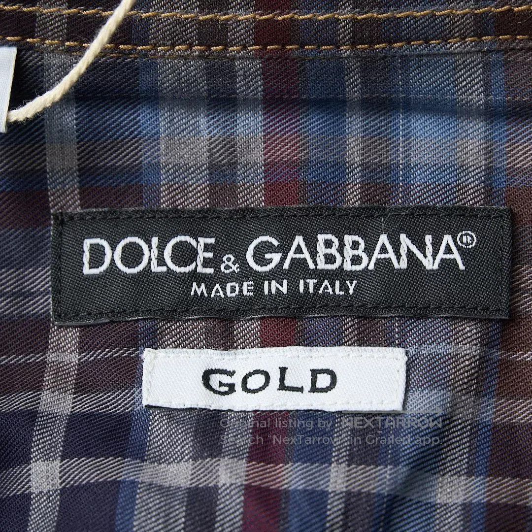 Dolce & Gabbana Dolce&Gabbana Men's Patchwork Plaid Shirt. Size US XXS / EU 40 - 8 Thumbnail