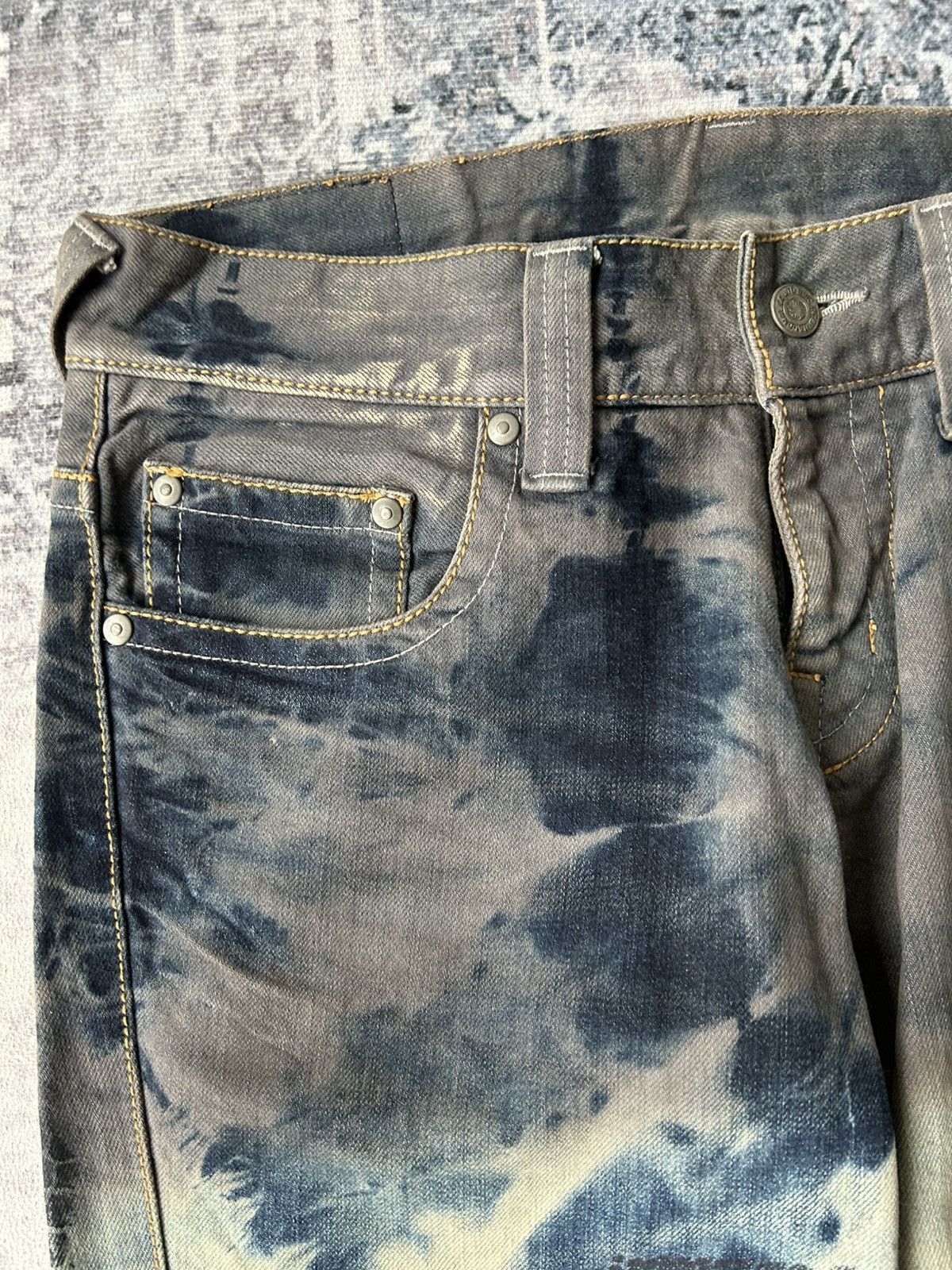 Tornado Mart Tornado Mart Flared Washed Snake Denim Size US 34 / EU 50 - 17 Thumbnail