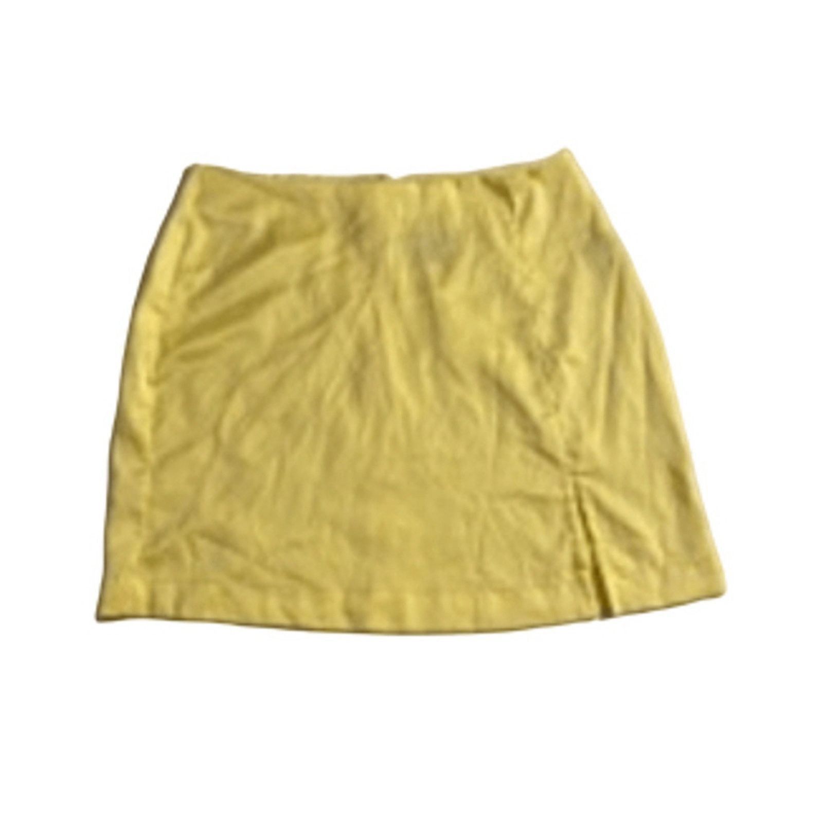 Forever 21 Forever 21 Yellow Satin Mini Skirt Y2K Going Out XS Size 24" / US 00 / IT 34 - 2 Thumbnail