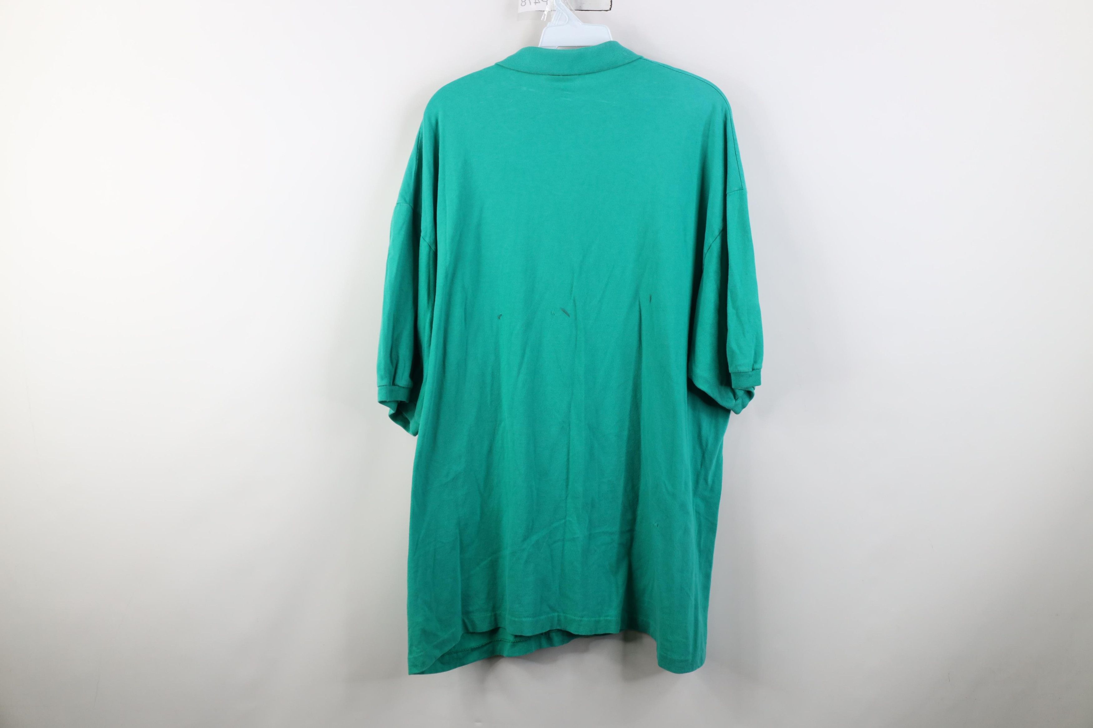 Disney Vintage 90s Disney Mickey Mouse Golf Polo Shirt Teal USA Size US XL / EU 56 / 4 - 16 Thumbnail