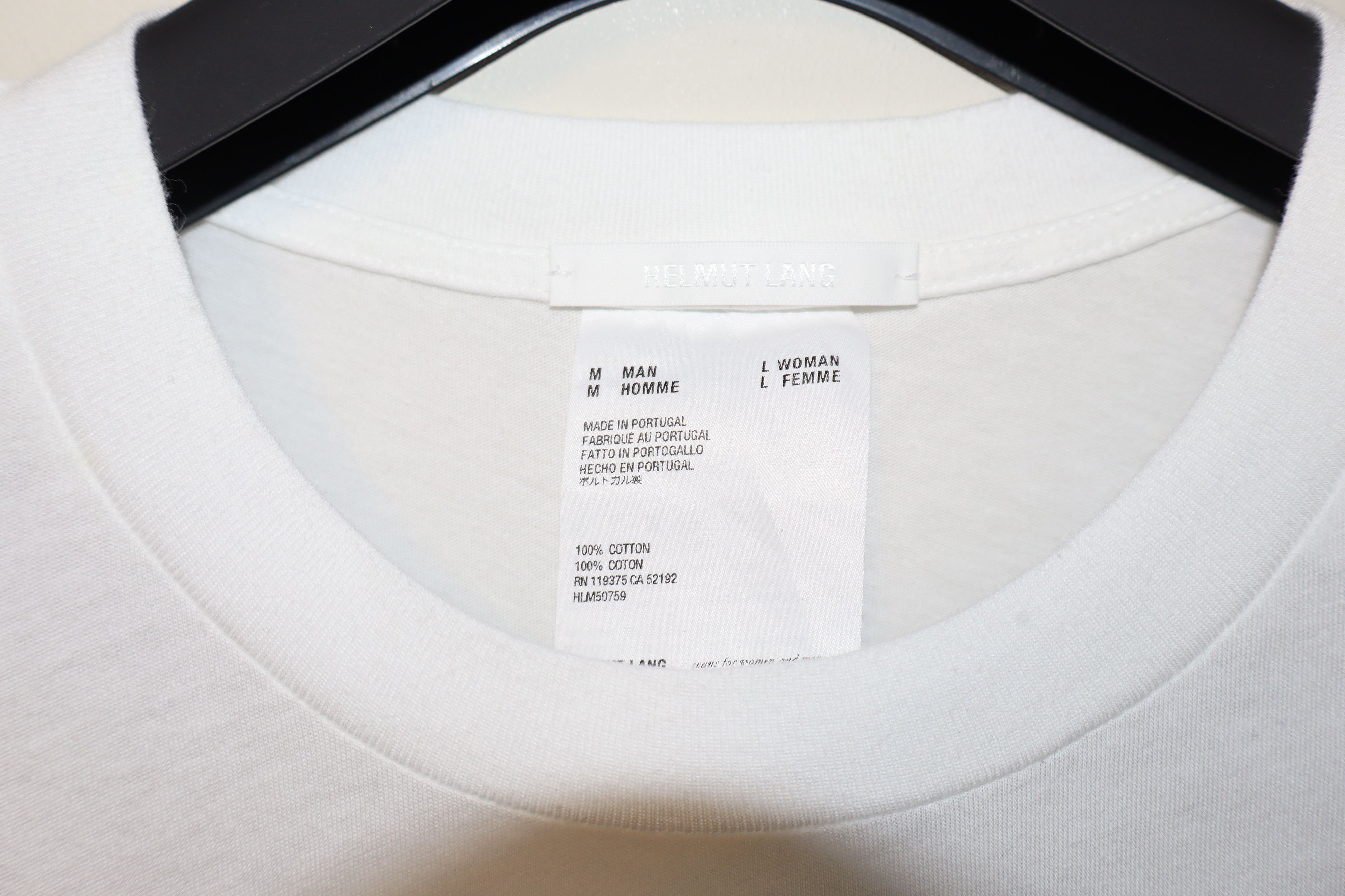 Helmut Lang Reverse logo t-shirt Size US M / EU 48-50 / 2 - 6 Thumbnail