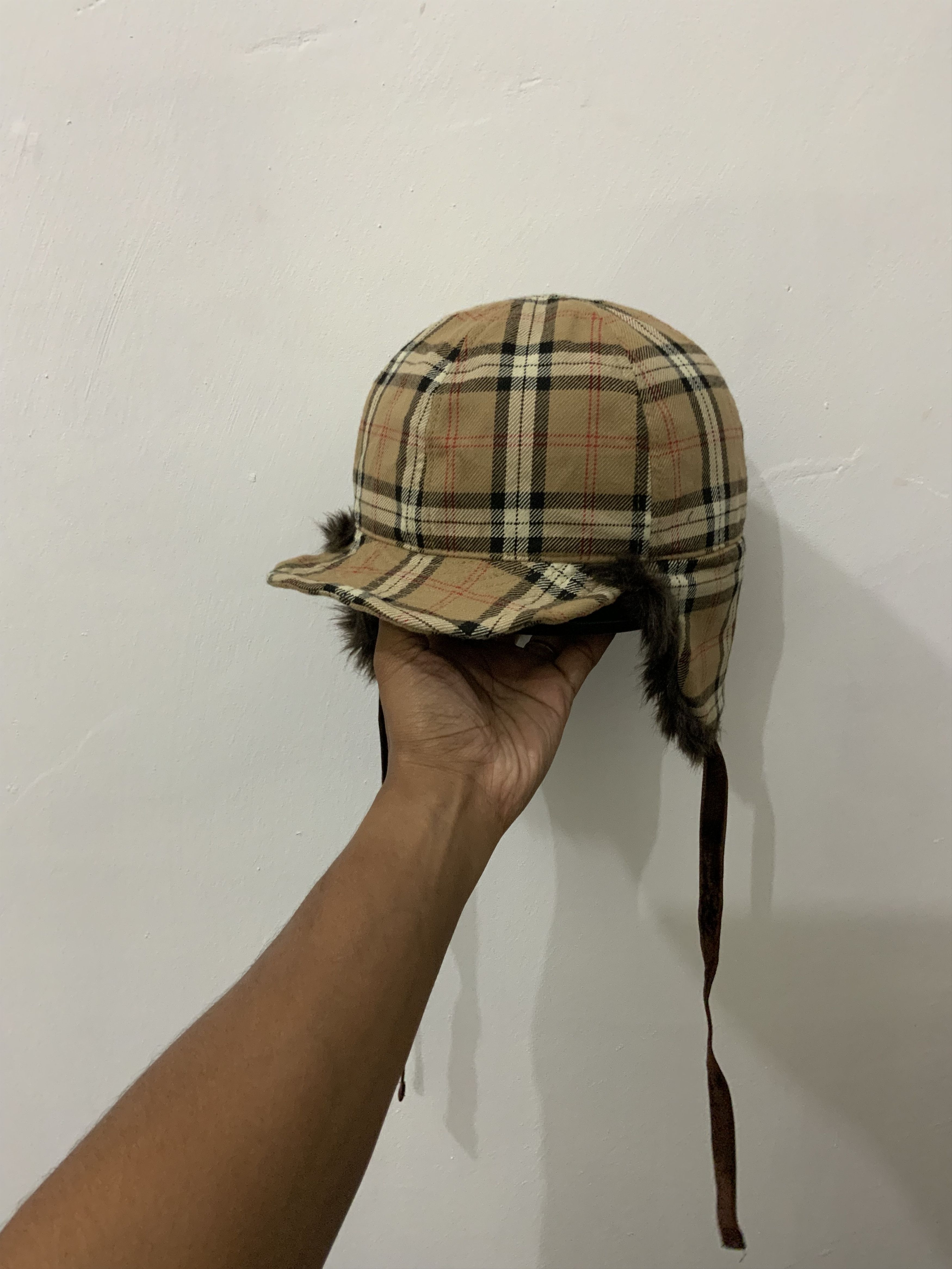 Japanese Brand Gloria Cordes Tokyo Fur inspired by Burberry Trooper Hat Size ONE SIZE - 12 Thumbnail