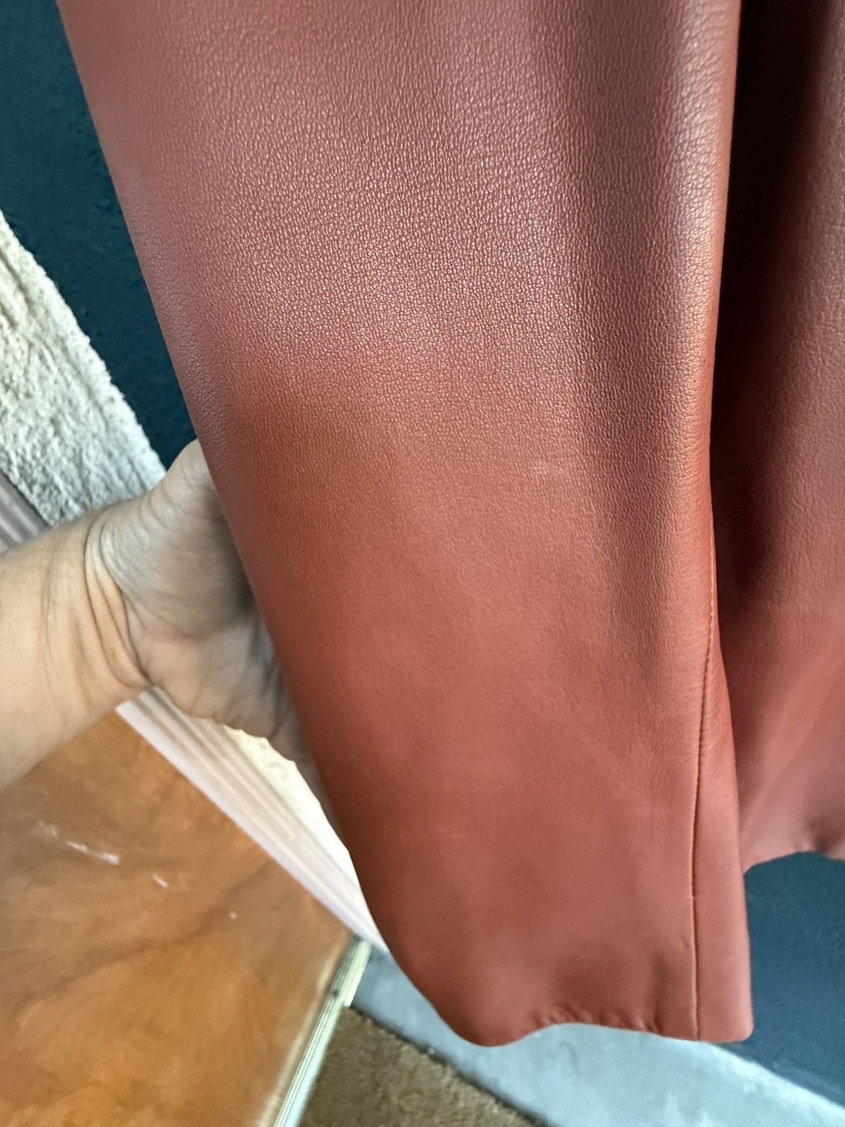 Yves Saint Laurent 70’s YSL Rive Gauche leather jacket + Wool trouser set 38 Size S / US 4 / IT 40 - 12 Thumbnail