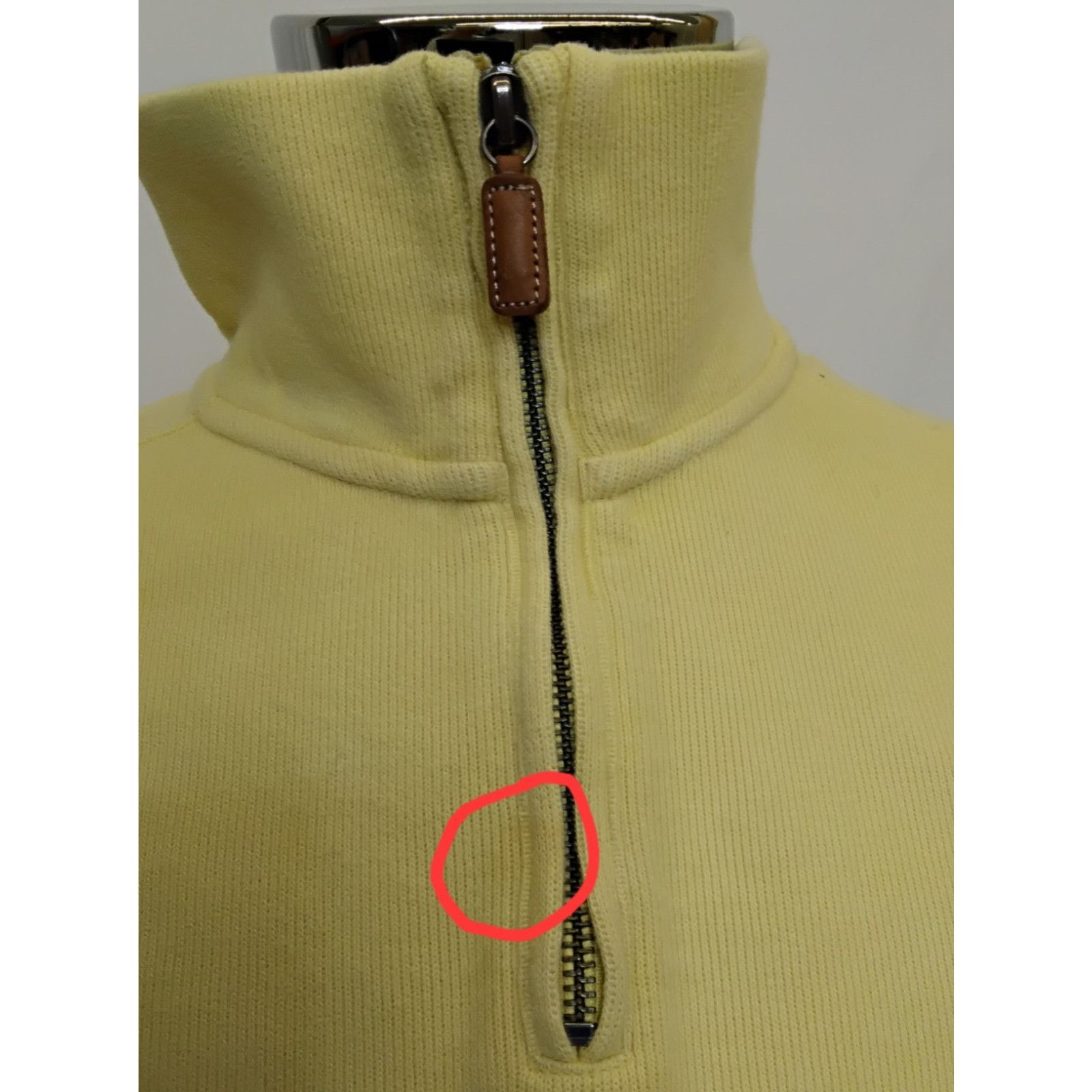 Polo Ralph Lauren Polo Ralph Lauren Quarter Zip Sweater Men's L Yellow VTG 90s Size US L / EU 52-54 / 3 - 12 Thumbnail