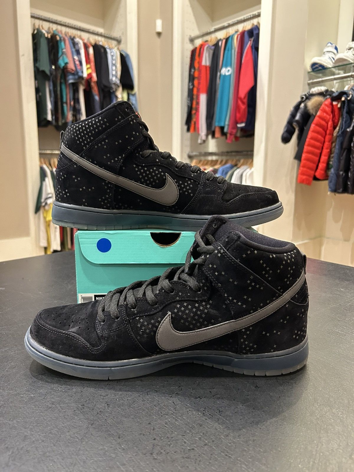 Nike Nike SB Dunk High Flash Pack Black Ice Size US 13 / EU 46 - 2 Thumbnail