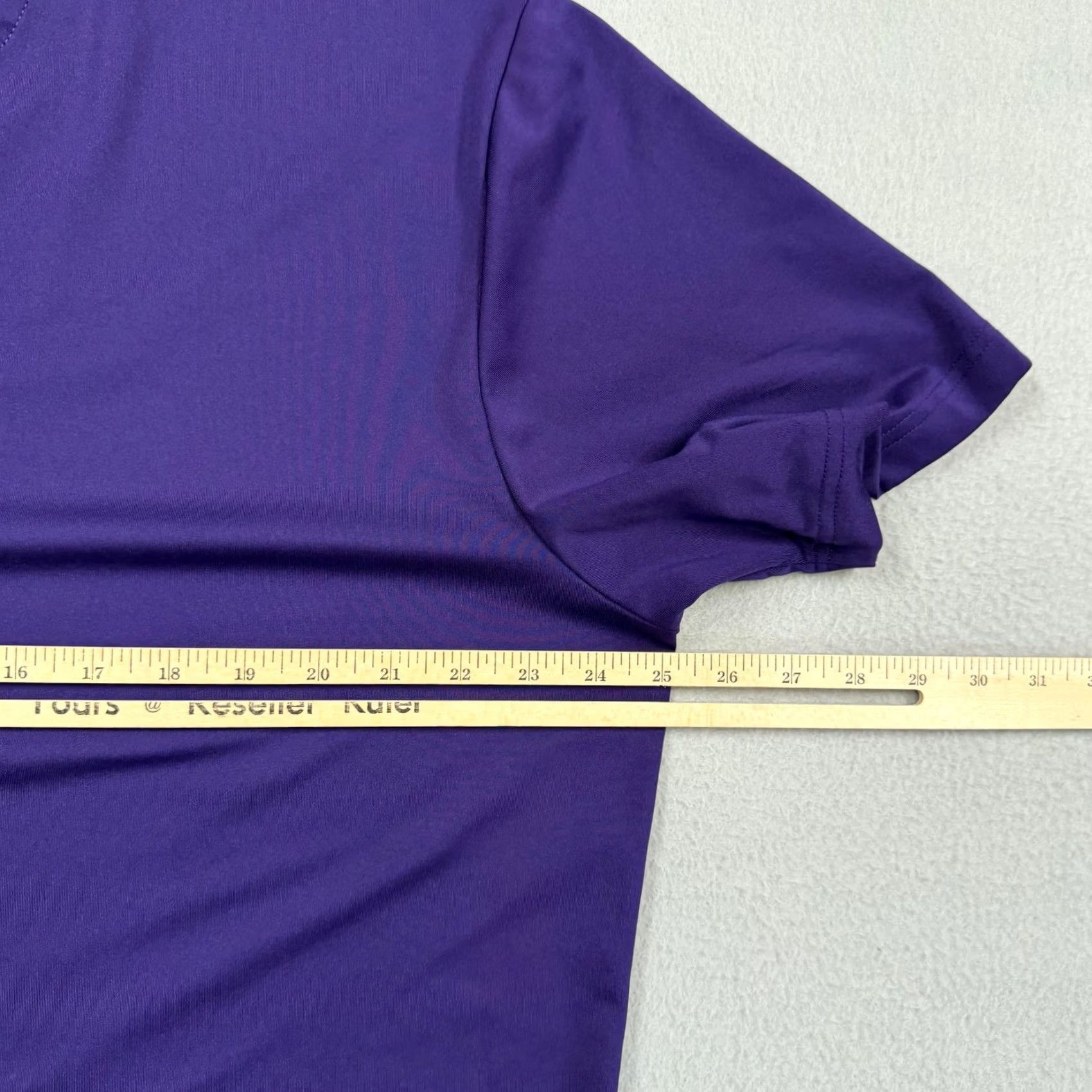 Mizzen+Main Mizzen+Main Polo Shirt Mens XL Purple Solid Golf Performance Short Sleeve Jersey Shirt Size US XL / EU 56 / 4 - 5 Thumbnail