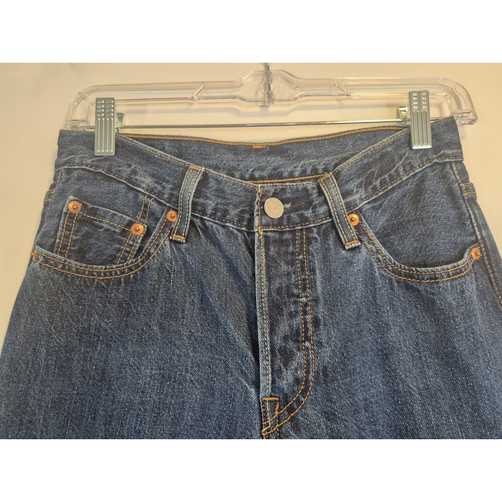 Levi's Levi's 501 Womens Selvedge White Oak Cone Jeans 24 x 32 Size 24" / US 00 / IT 34 - 3 Thumbnail