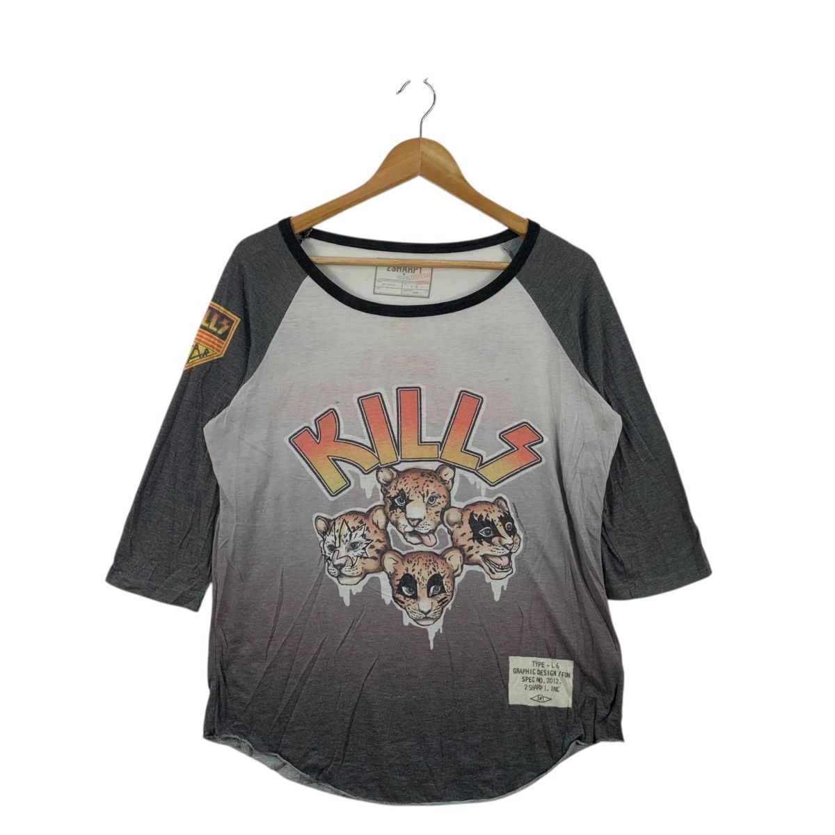 Other 2SHARP1 JAPAN INC Kiss Kills Lion Band Homage Tee Shirt Top Size M / US 6-8 / IT 42-44 - 3 Thumbnail