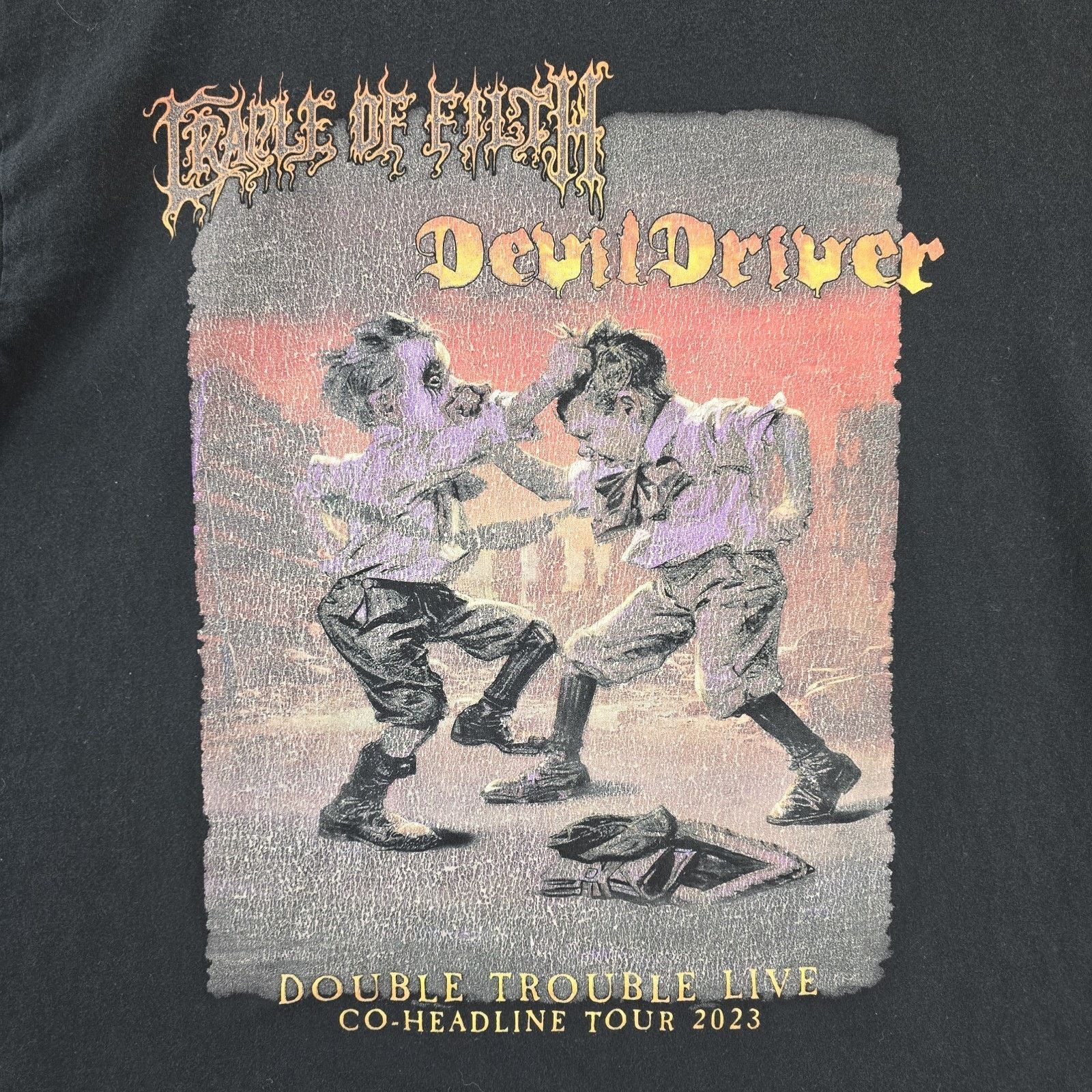 Gildan Cradle Of Filth DevilDriver Double Trouble Live Shirt Large Size US L / EU 52-54 / 3 - 2 Thumbnail