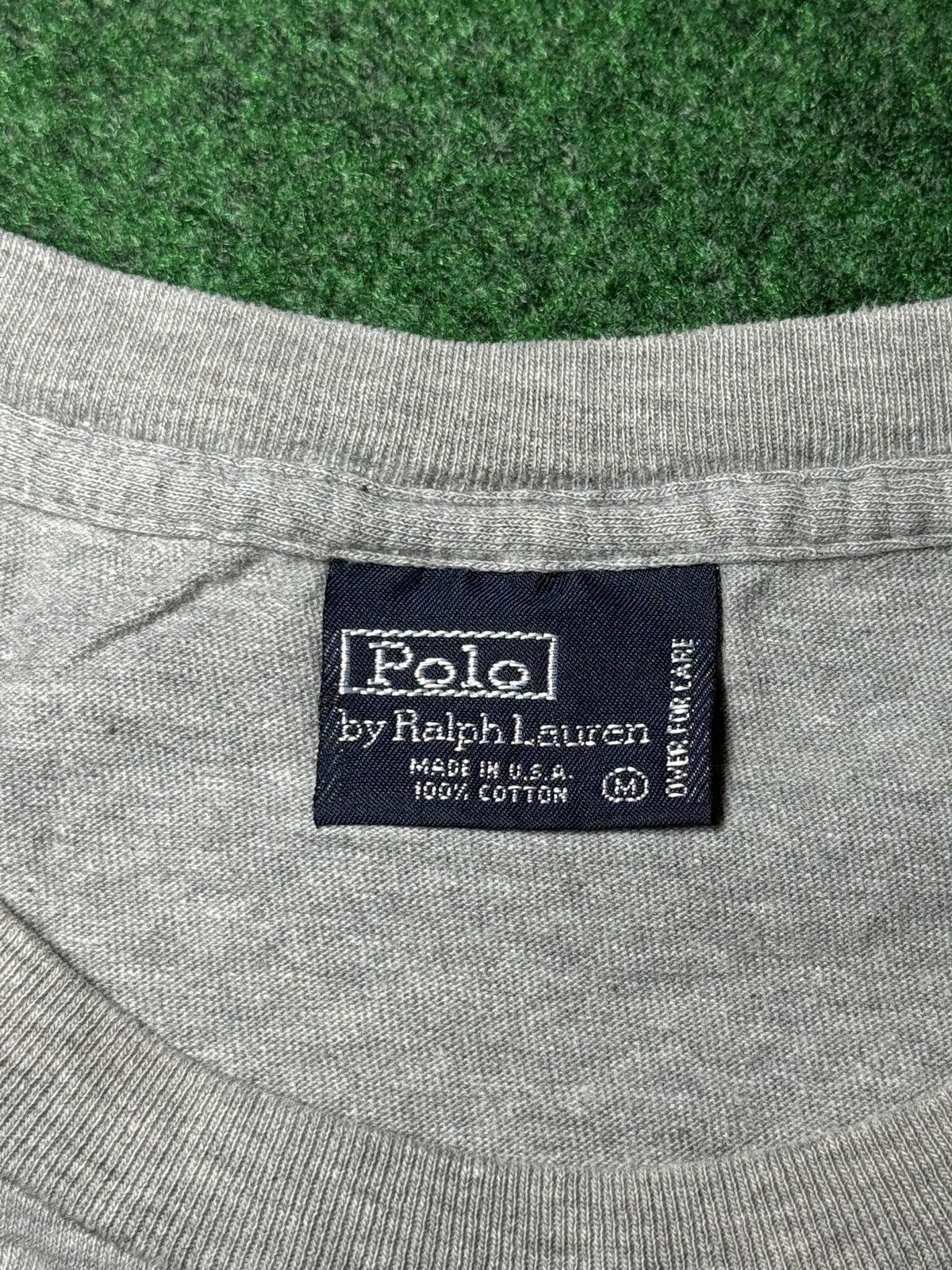 Polo Ralph Lauren Vintage 90s Polo Ralph Lauren Spellout USA Made Med T Shirt Size US M / EU 48-50 / 2 - 3 Thumbnail