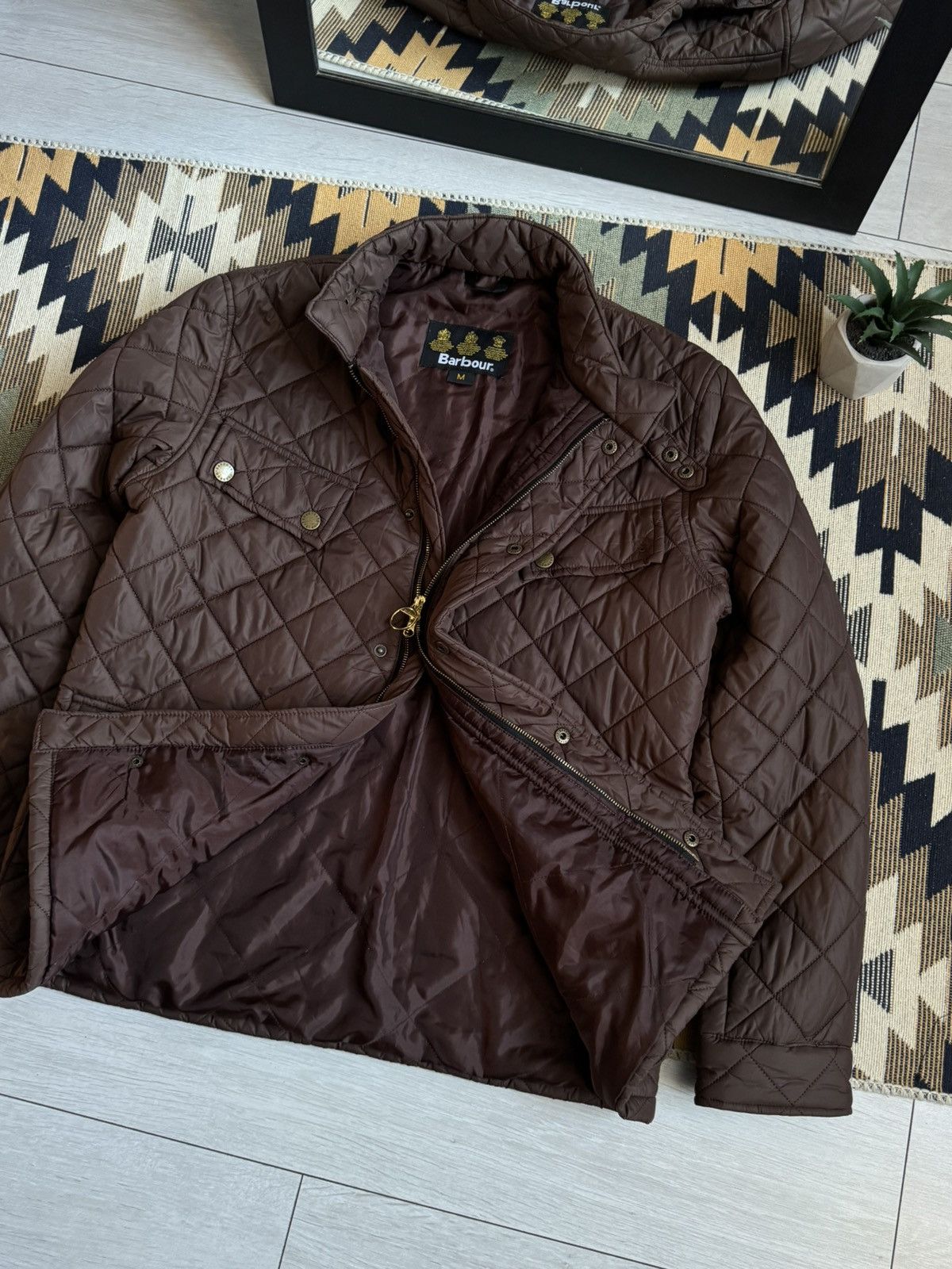 Barbour Vintage Barbour Quilted Brown Jacket Size US M / EU 48-50 / 2 - 4 Thumbnail