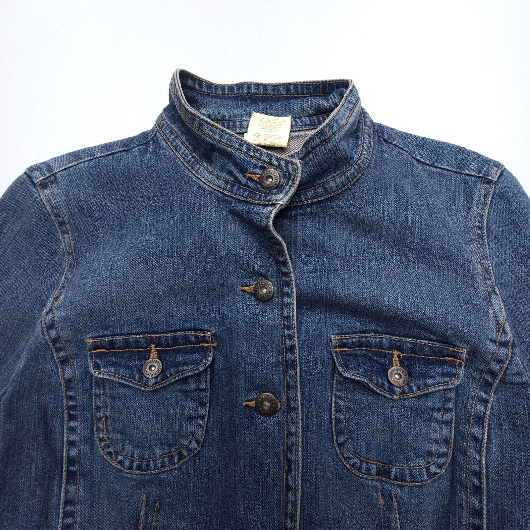 Lee VINTAGE Lee Denim Jacket Womens Small Blue Trucker Crop Western 2000s Size S / US 4 / IT 40 - 3 Thumbnail