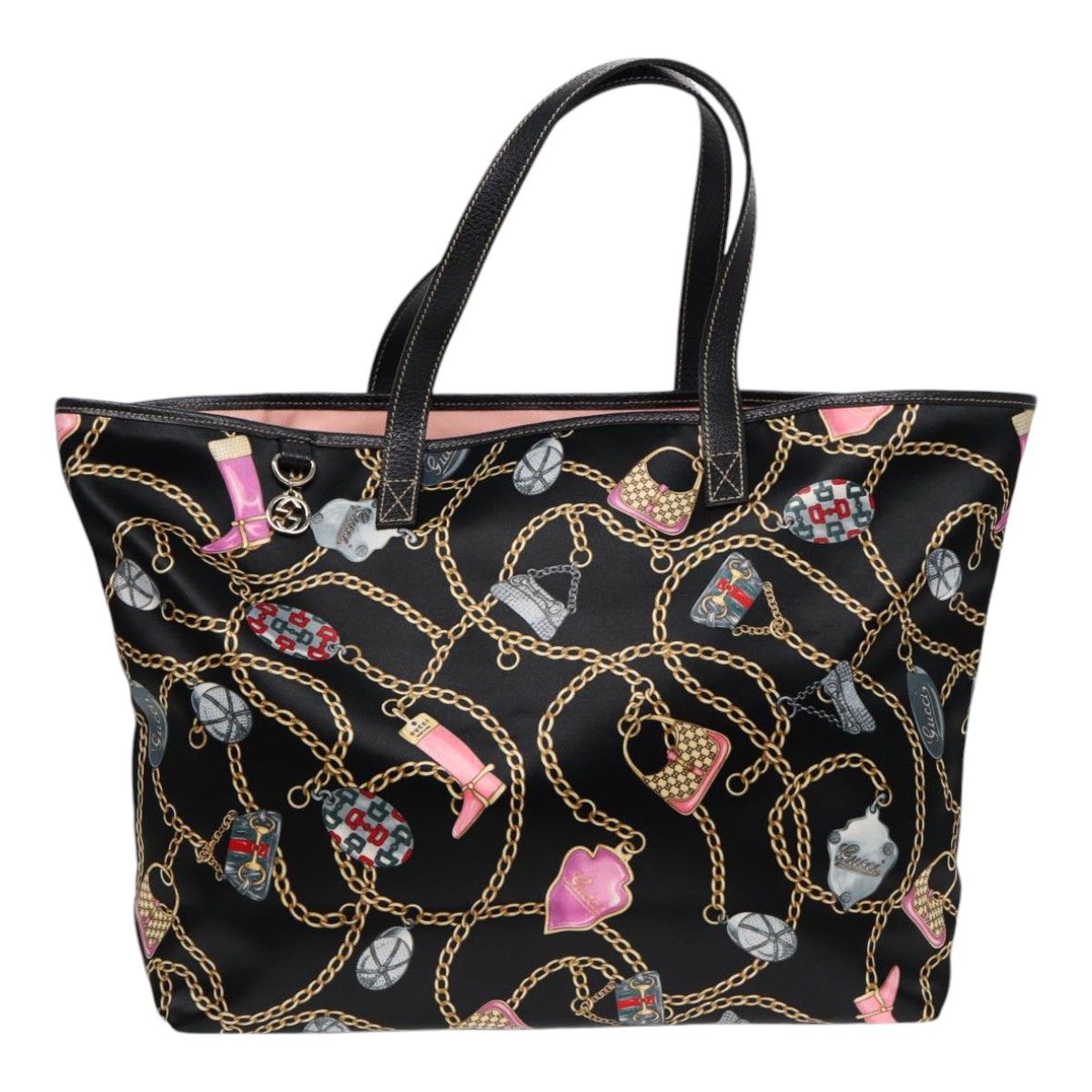 Gucci Print Multicolour Silk Tote Bag (Pre-Owned) Size ONE SIZE - 1 Thumbnail