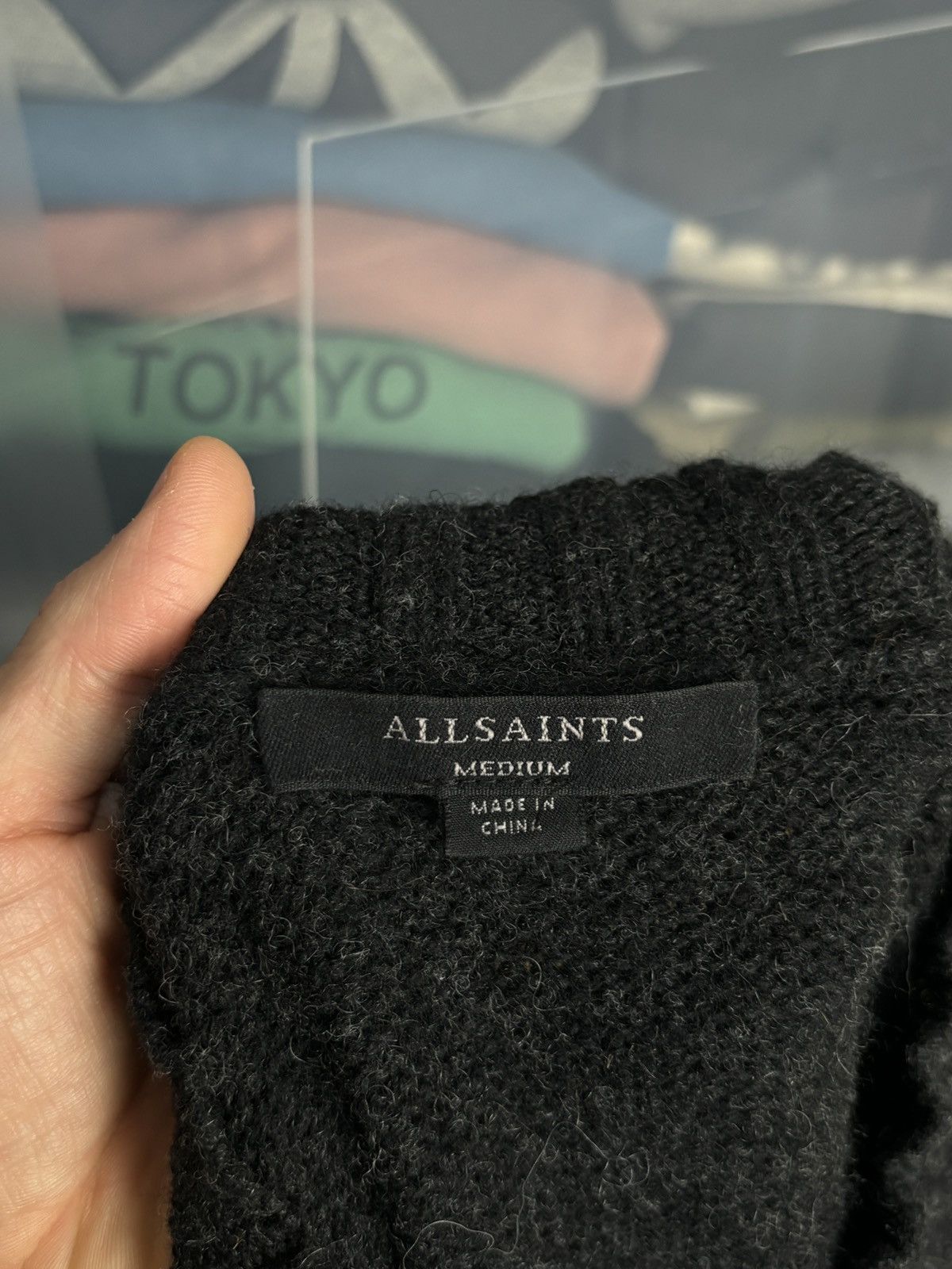 Allsaints × Designer AllSaints Boxy Avant Garde Sweater Size M / US 6-8 / IT 42-44 - 7 Thumbnail