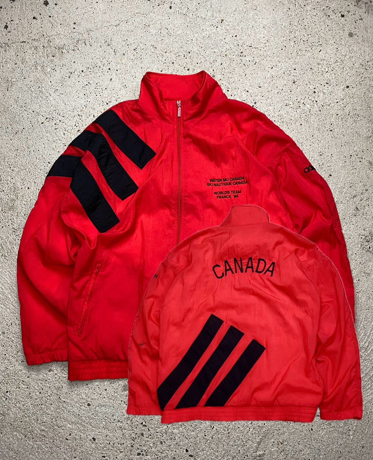 Adidas Adidas vintage track jacket water ski canada france 1995 Size US XL / EU 56 / 4 - 1 Thumbnail