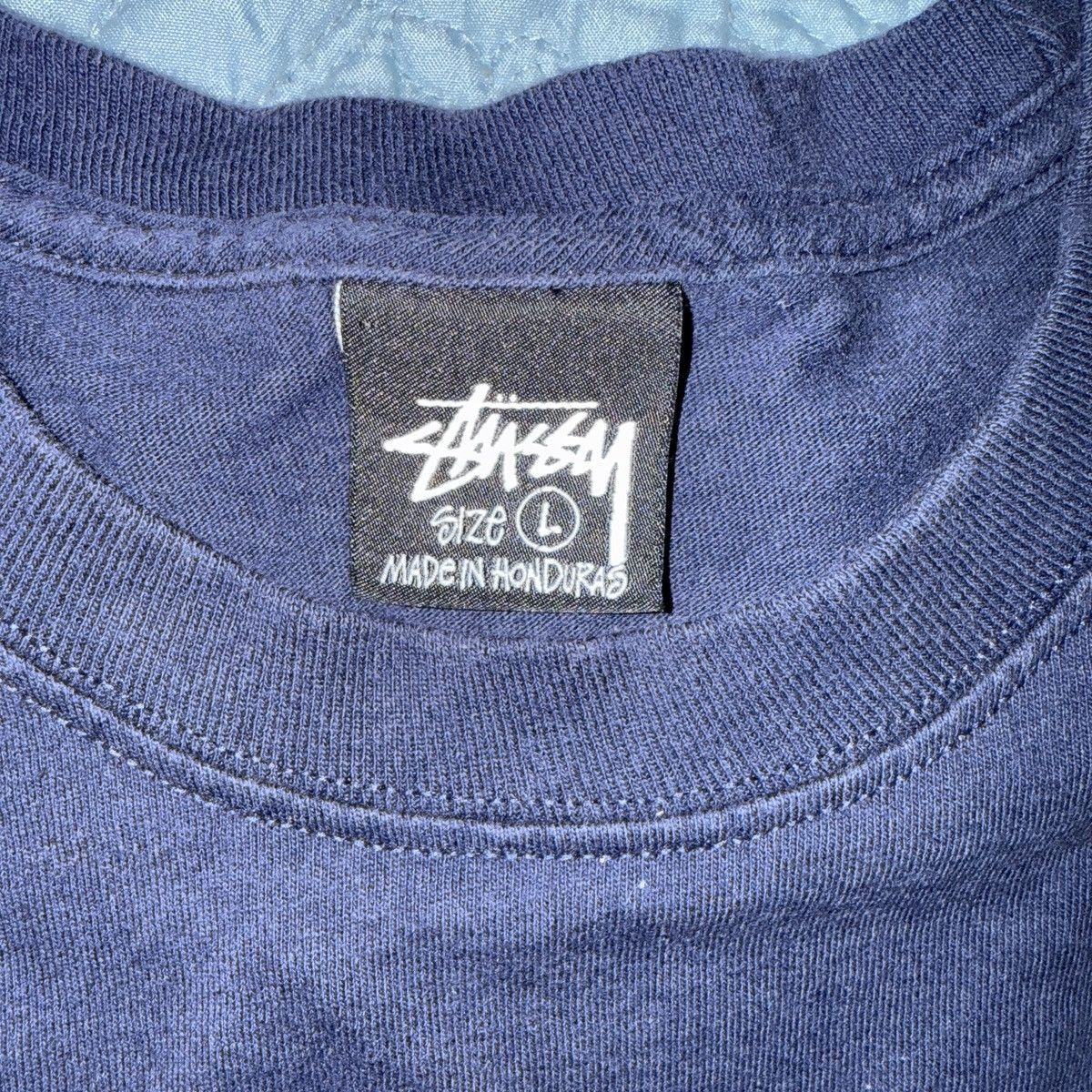 Stussy Stussy Stock Logo Longsleeve T Shirt Navy Size US L / EU 52-54 / 3 - 2 Thumbnail