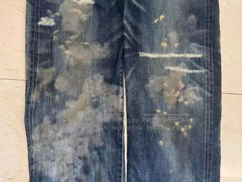 Neighborhood Neighborhood size XL Distressed Washed Bull King Denim Jea Size US 27 - 2 Thumbnail