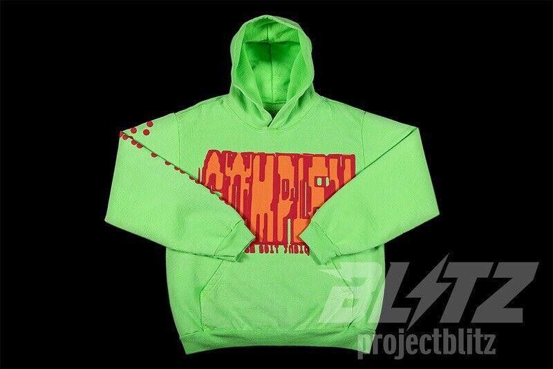 Designer CACTUS FLEA MARKET COMPLEXCON HOODIE FLURO GREEN CPFM Size US 34 / EU 50 - 2 Thumbnail