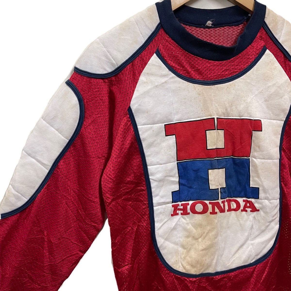 Honda Vintage 70s HONDA Racing Mesh Jersey Size US S / EU 44-46 / 1 - 5 Thumbnail