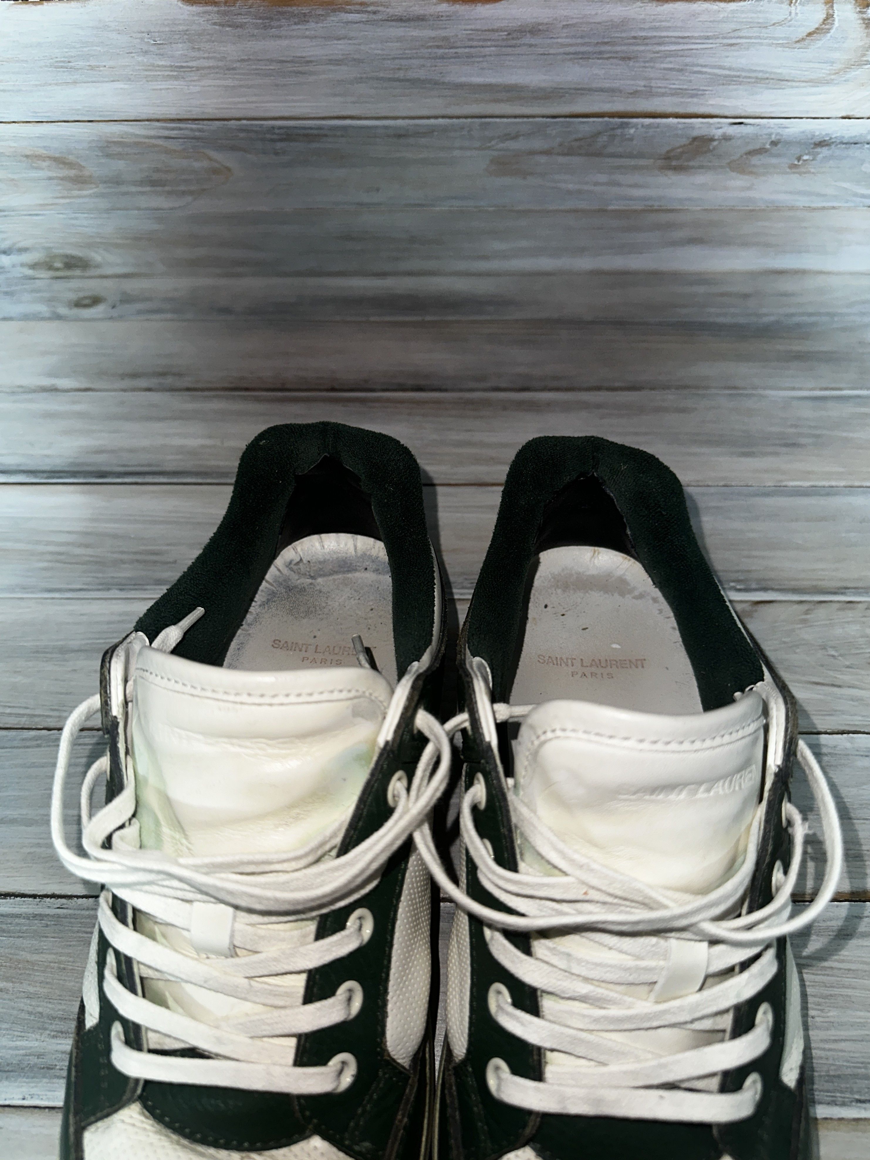 Yves Saint Laurent SAINT LAURENT SL/61 Low-Top Leather Sneakers Made In Italy Size US 10 / EU 43 - 9 Thumbnail