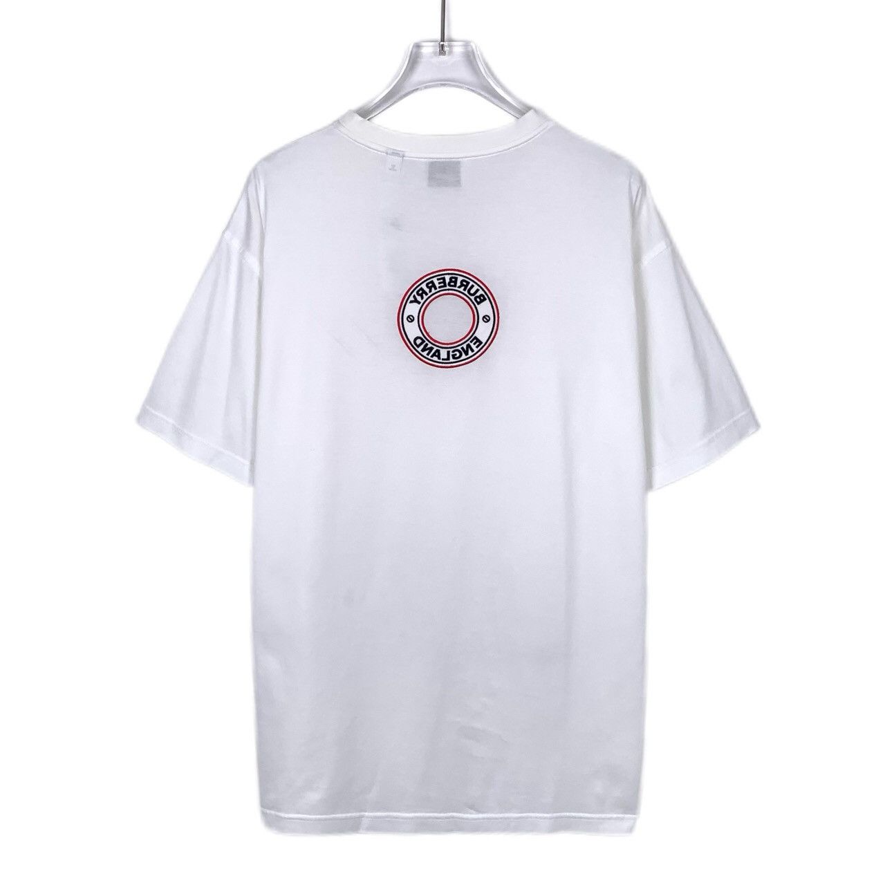 Burberry Burberry White Logo Embroidered Cotton T-Shirt (Size XS Size US XS / EU 42 / 0 - 7 Thumbnail
