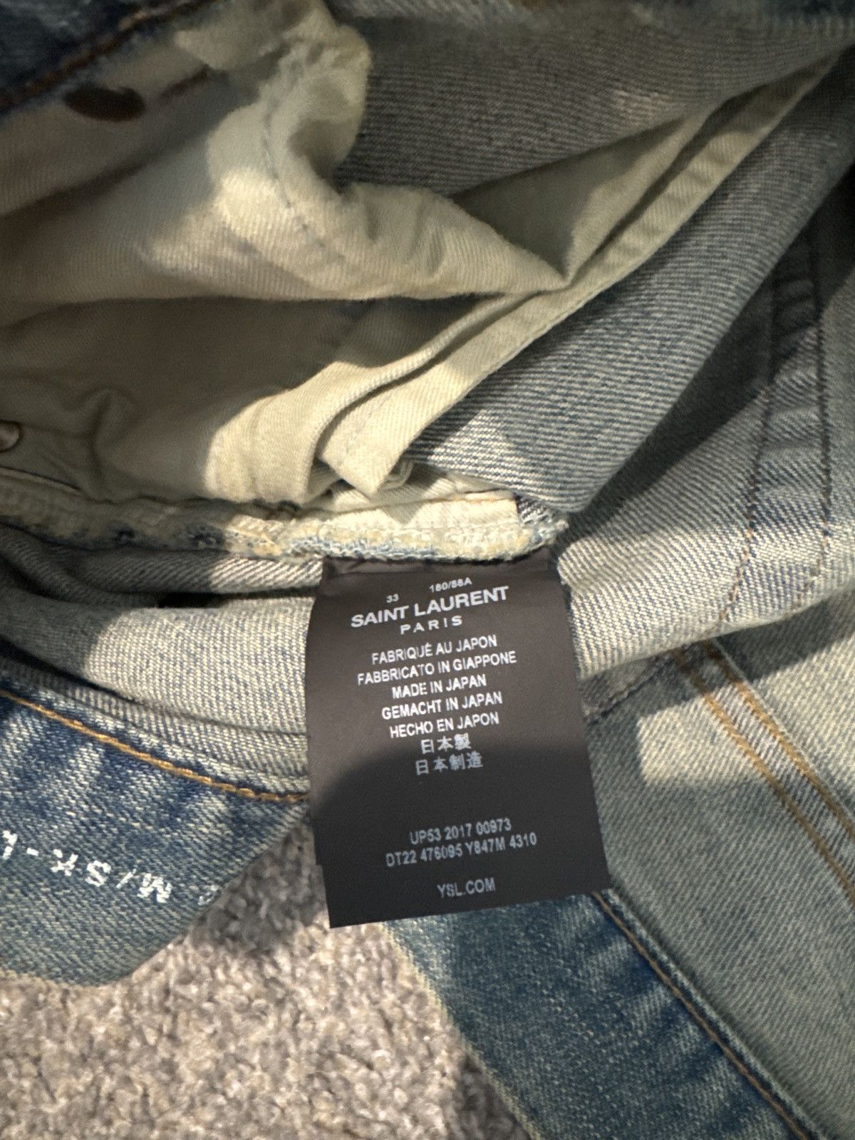Saint Laurent Paris × Yves Saint Laurent Saint Laurent denim Size US 33 - 4 Thumbnail