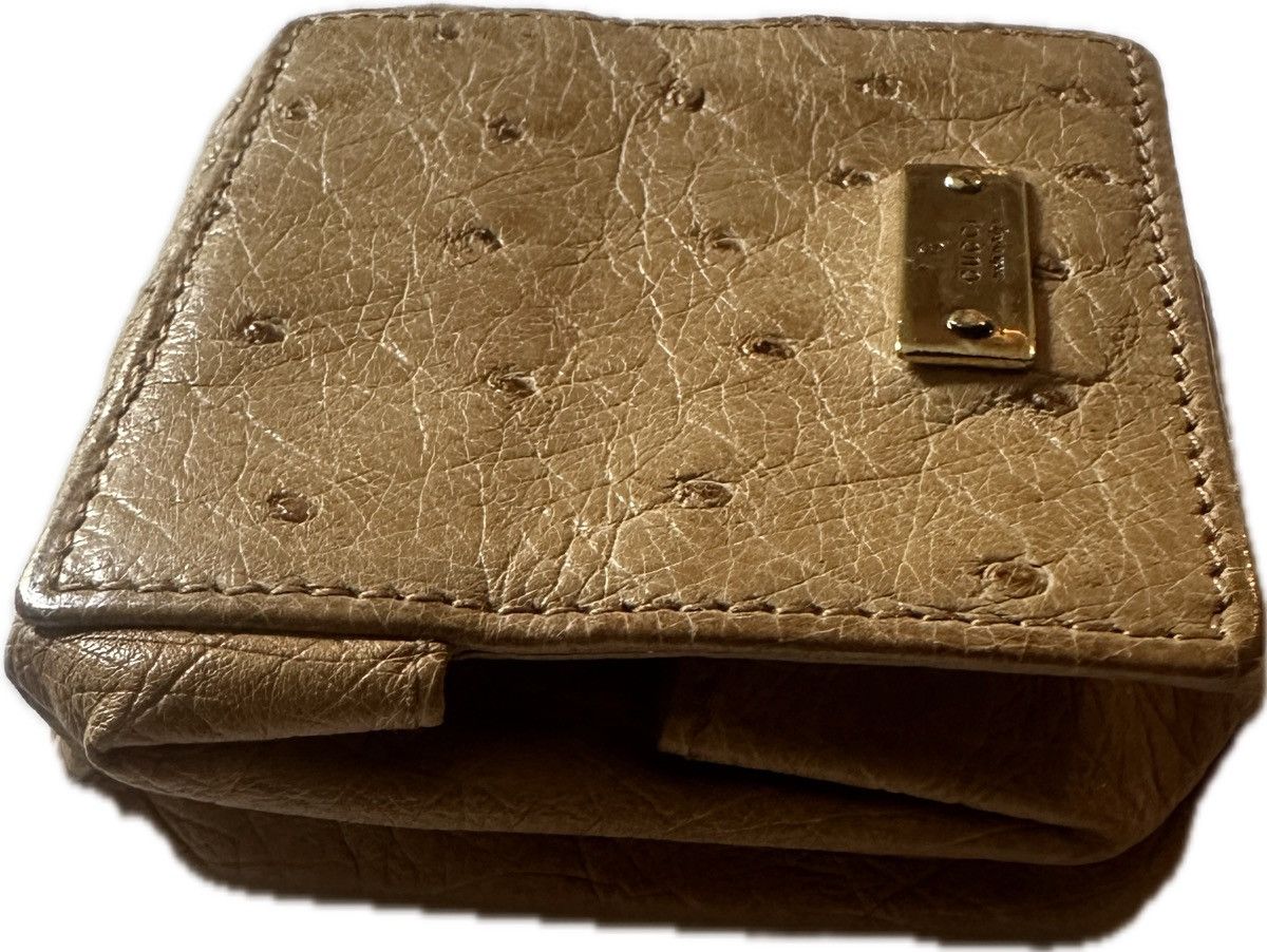 Gucci 🖤🖤Vintage Gucci Pouch in Ostrich Leather🖤🖤 Size ONE SIZE - 4 Thumbnail
