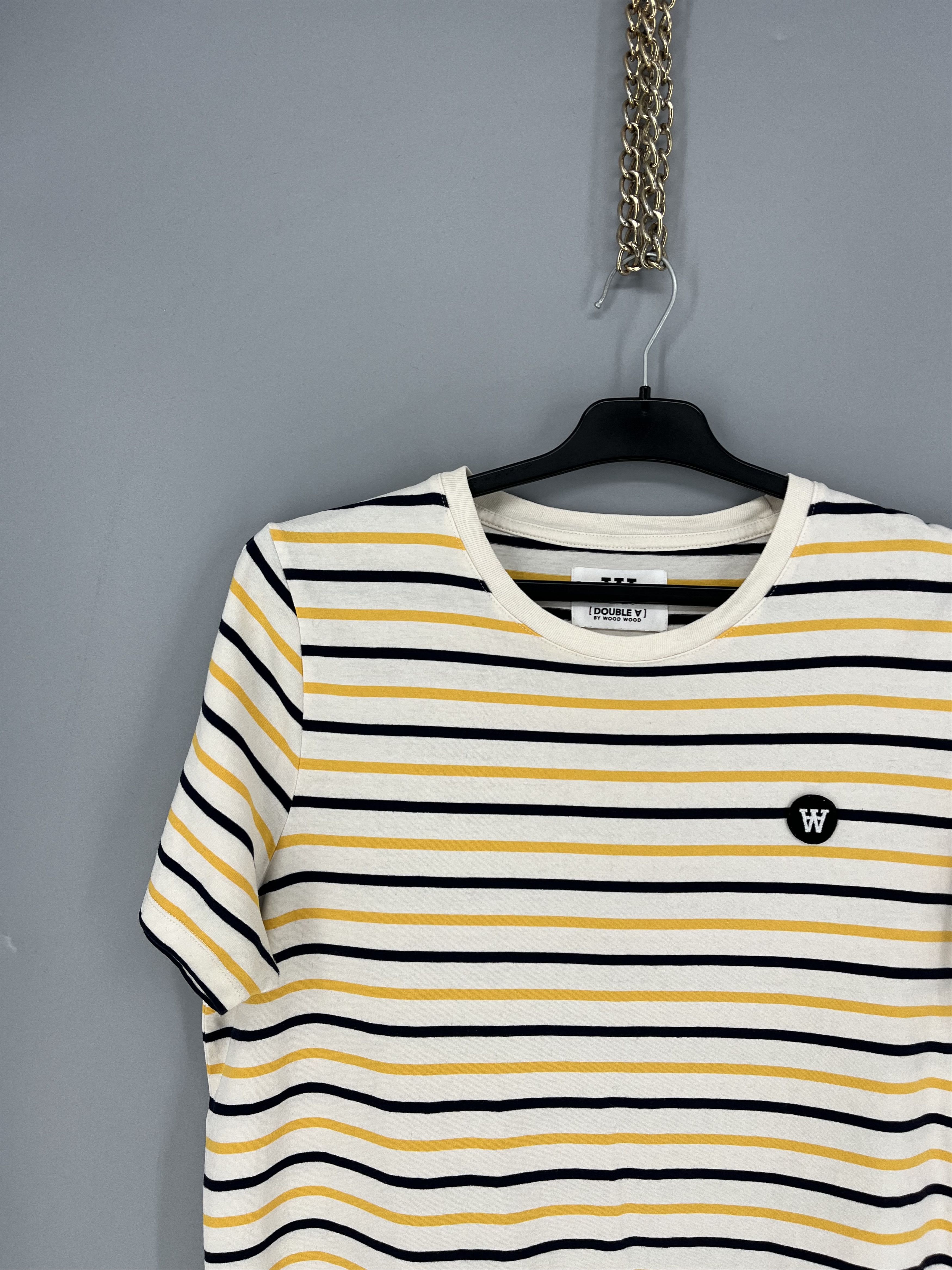 Wood Wood Wood Wood Mia Stripe T-shirt off-white/yellow stripes Size L / US 10 / IT 46 - 4 Thumbnail