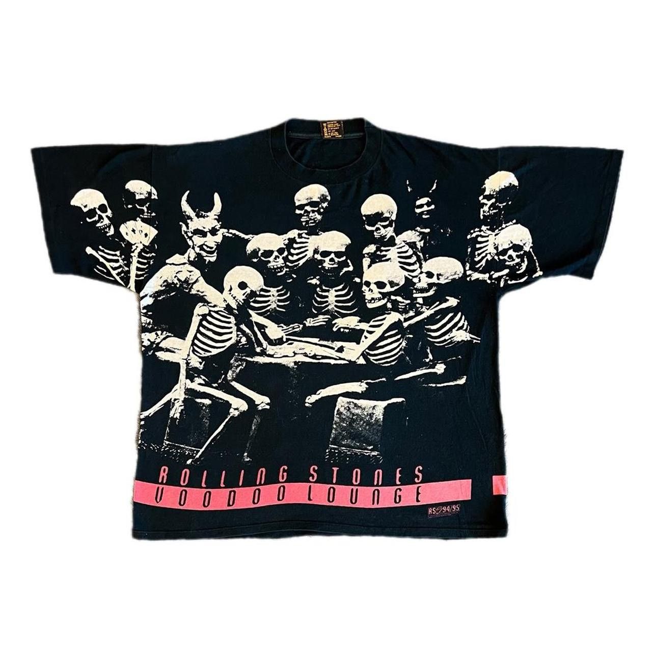 The Rolling Stones 1994 Rolling Stones voodoo lounge world tour men's vintage Size US XL / EU 56 / 4 - 1 Thumbnail