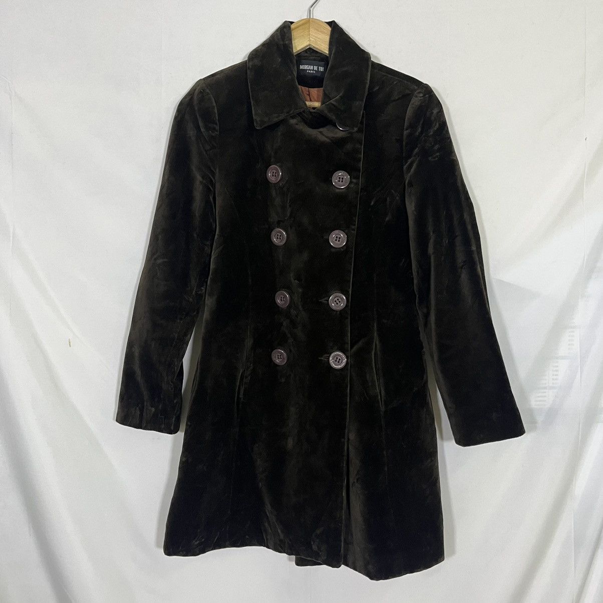 Morgan De Toi Vintage Morgan De Toi Paris Belted Trench Coat Luxury Rare Size S / US 4 / IT 40 - 1 Thumbnail