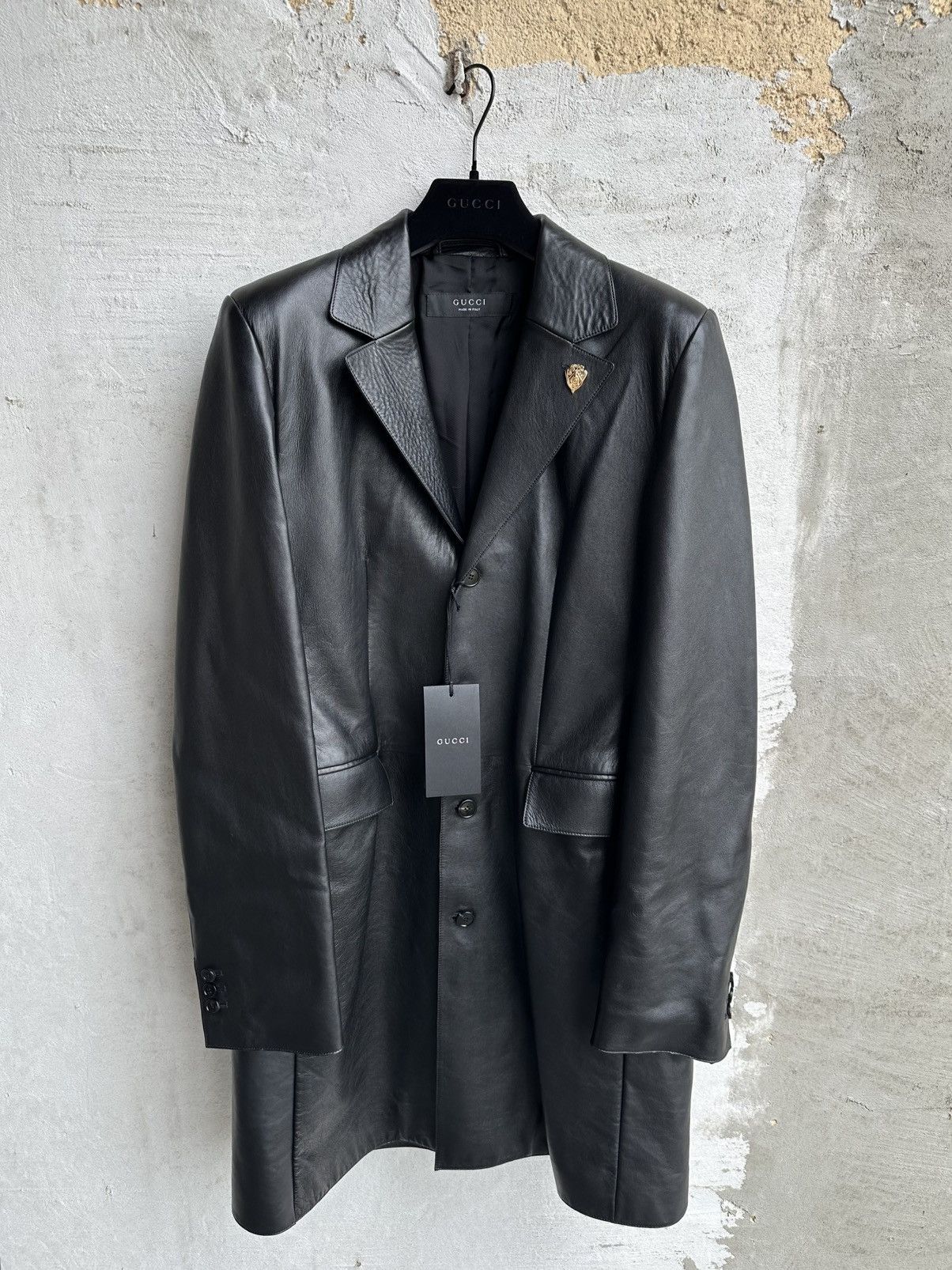 Gucci [48] 8500$ Demna Gucci Spring26 Lambskin leather jacket Size US M / EU 48-50 / 2 - 1 Thumbnail