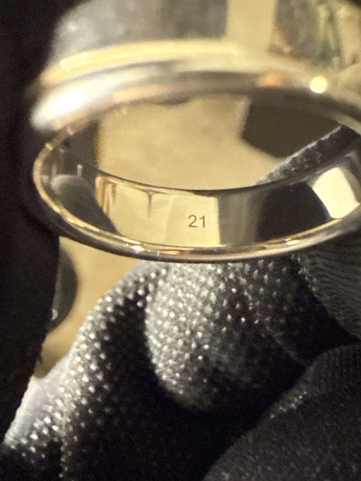 Gucci SILVER GUCCI DIAGONAL INTERLOCKING G RING Size ONE SIZE - 3 Thumbnail