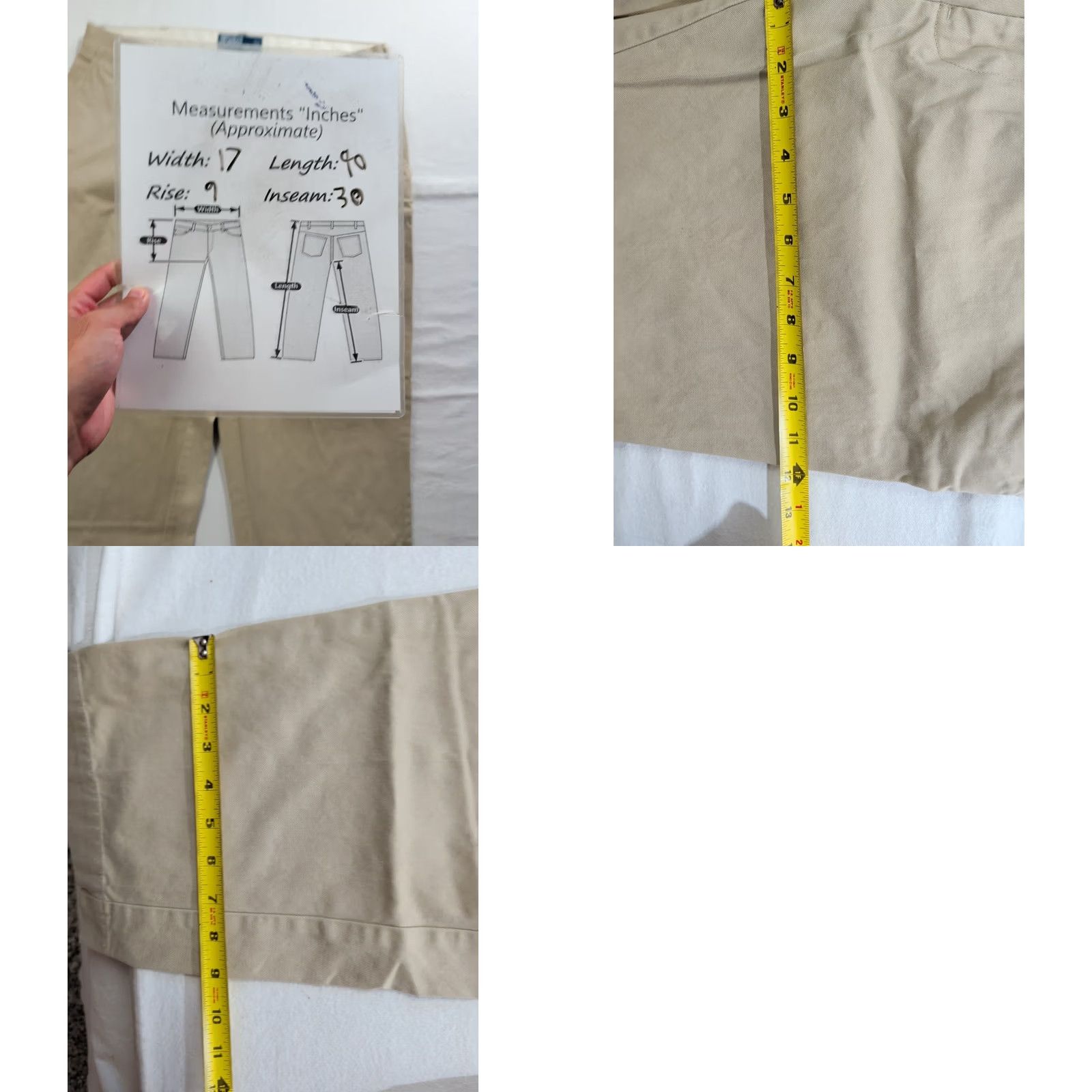 Polo Ralph Lauren Polo Ralph Lauren Classic Chino Pants Mens 34x30 Beige Preppy 5 Pocket Size US S / EU 44-46 / 1 - 8 Thumbnail