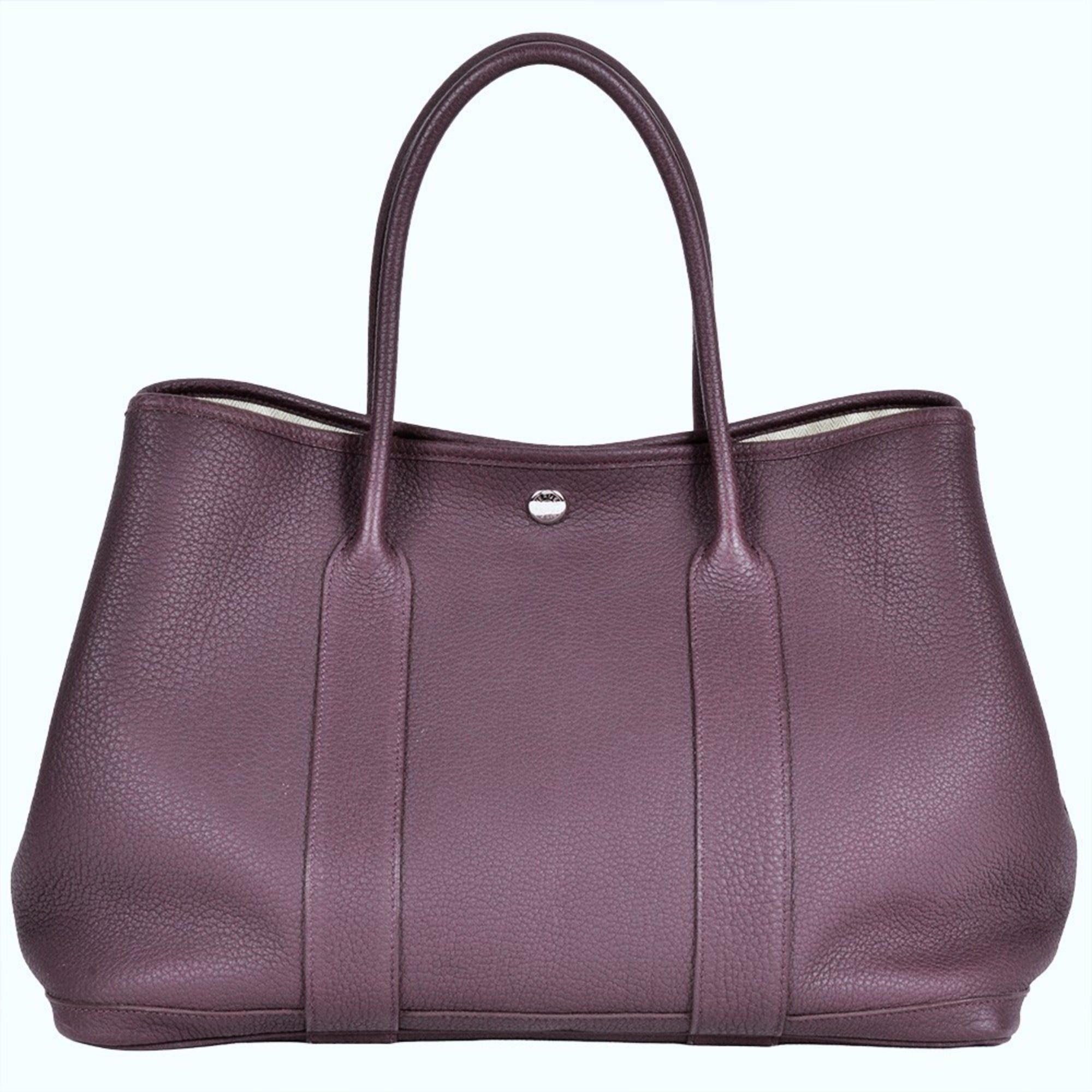 Hermes Hermès Garden PM Tote Bag Negonda O Stamp Cassis