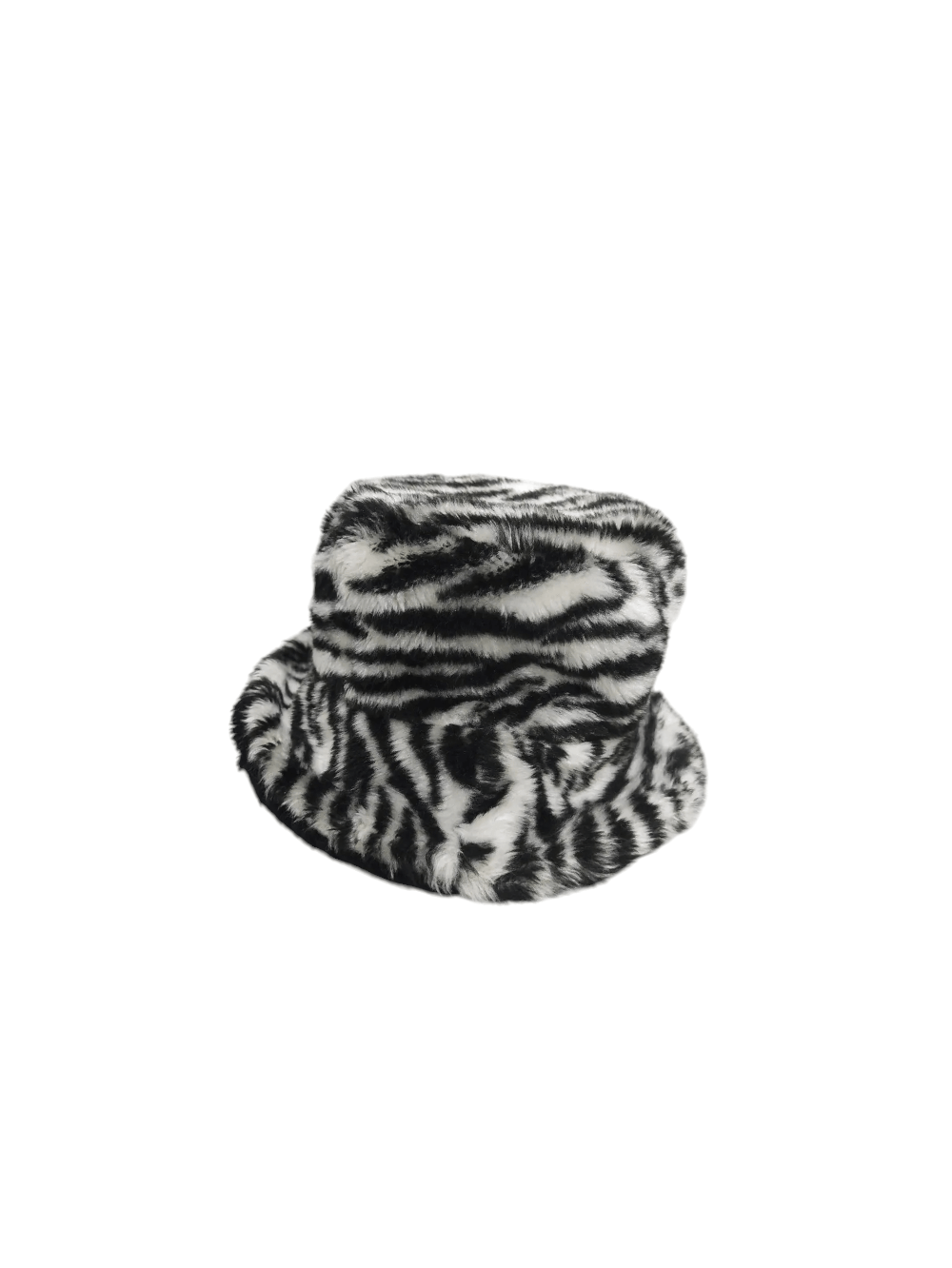 Japanese Brand Fur Bucket Hat Zebra Design Size ONE SIZE - 1 Thumbnail