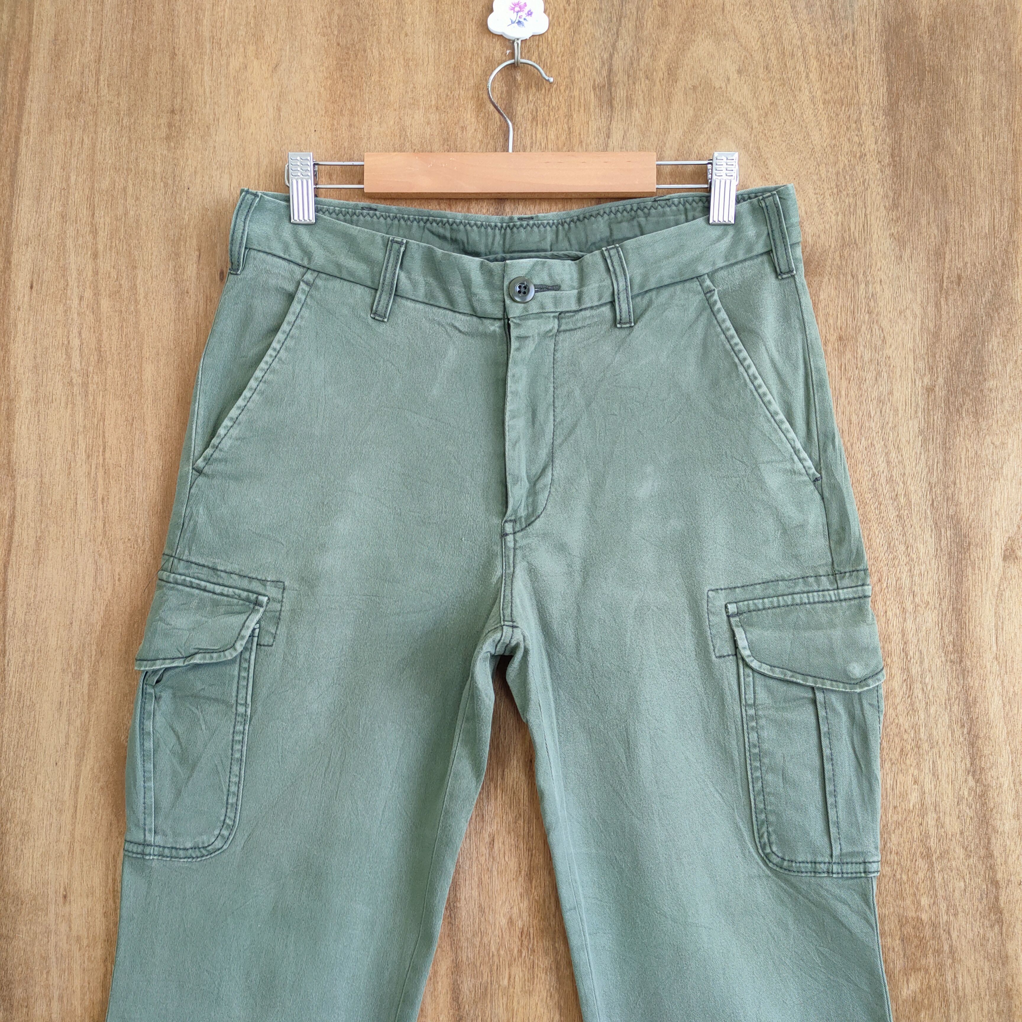 Japanese Brand VINTAGE JAPANESE FADED SKINNY CARGO PANTS Size US 30 / EU 46 - 2 Thumbnail