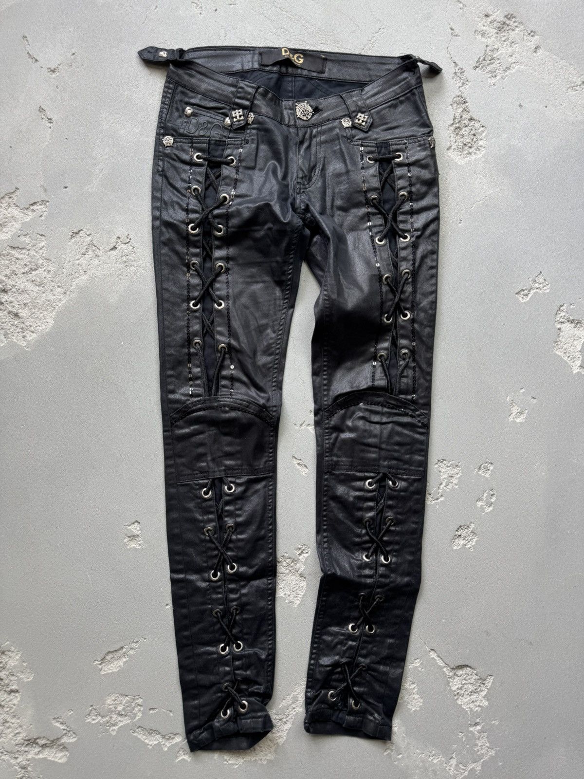 Dolce & Gabbana DOLCE GABBANA Vintage Ghotic Pants Size 28" / US 6 / IT 42 - 3 Thumbnail