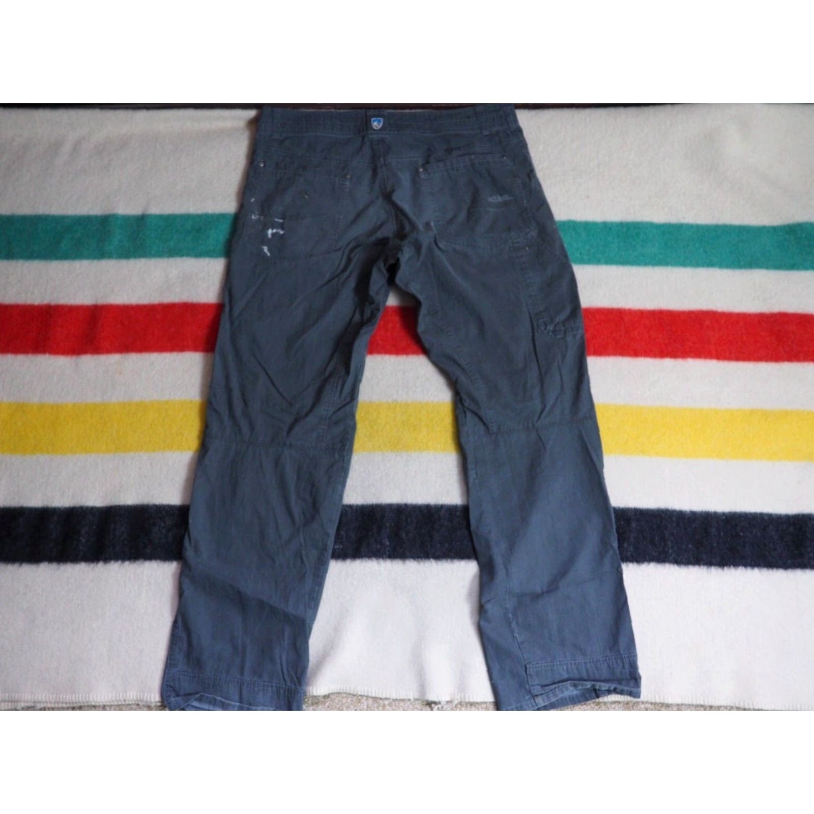 Vintage KUHL Revolvr Slate Gray Vintage Patina Outdoor Hiking 38x34 Work Pants Mens Size US 38 / EU 54 - 2 Thumbnail