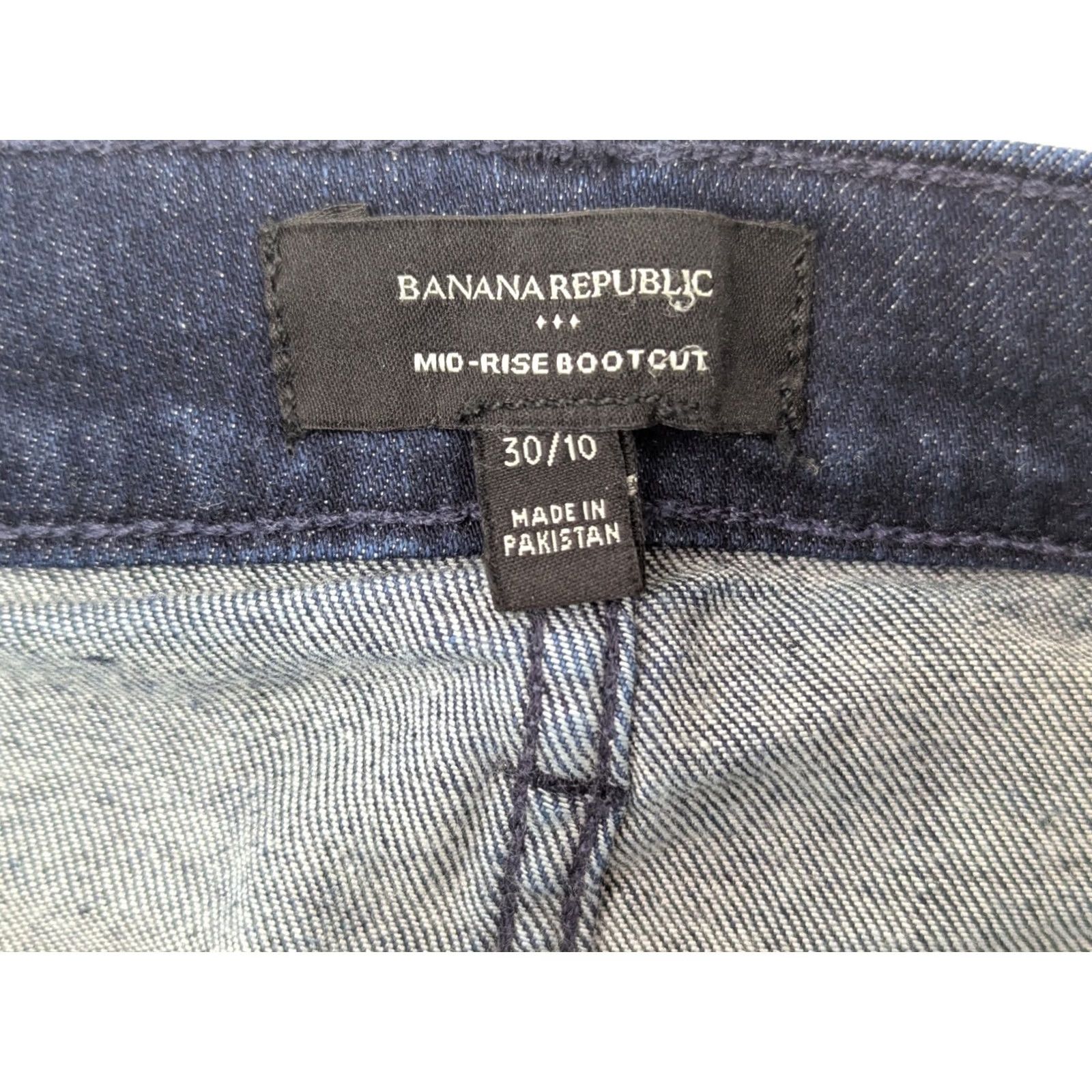 Banana Republic Banana Republic Jeans Mid Rise Bootcut Women 31 Indigo Blue Denim 5-Pocket Regular Inseam 29.5 Size 24" / US 00 / IT 34 - 7 Thumbnail