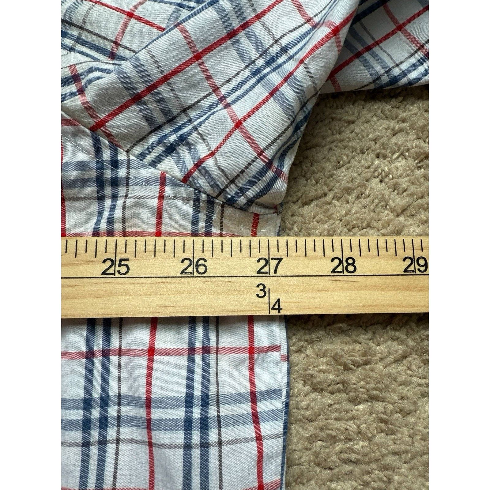 Wrangler WRANGLER Wrancher Western Shirt Mens 2XLT Plaid Pearl Snap Size US XXL / EU 58 / 5 - 4 Thumbnail