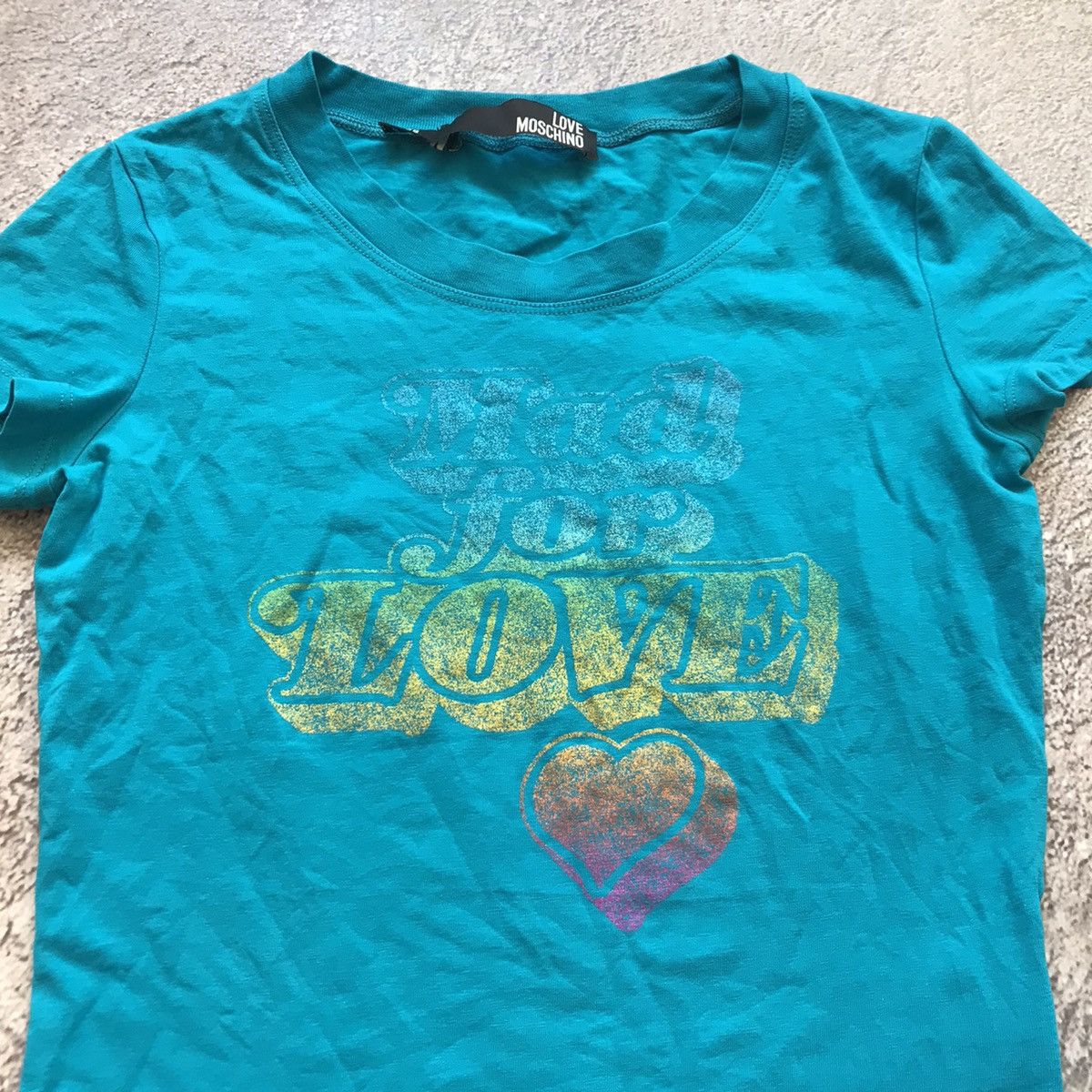 Vintage Vintage Love Moschino Sun Faded Graphic Tee Y2K Blokecore XS Size XS / US 0-2 / IT 36-38 - 3 Thumbnail