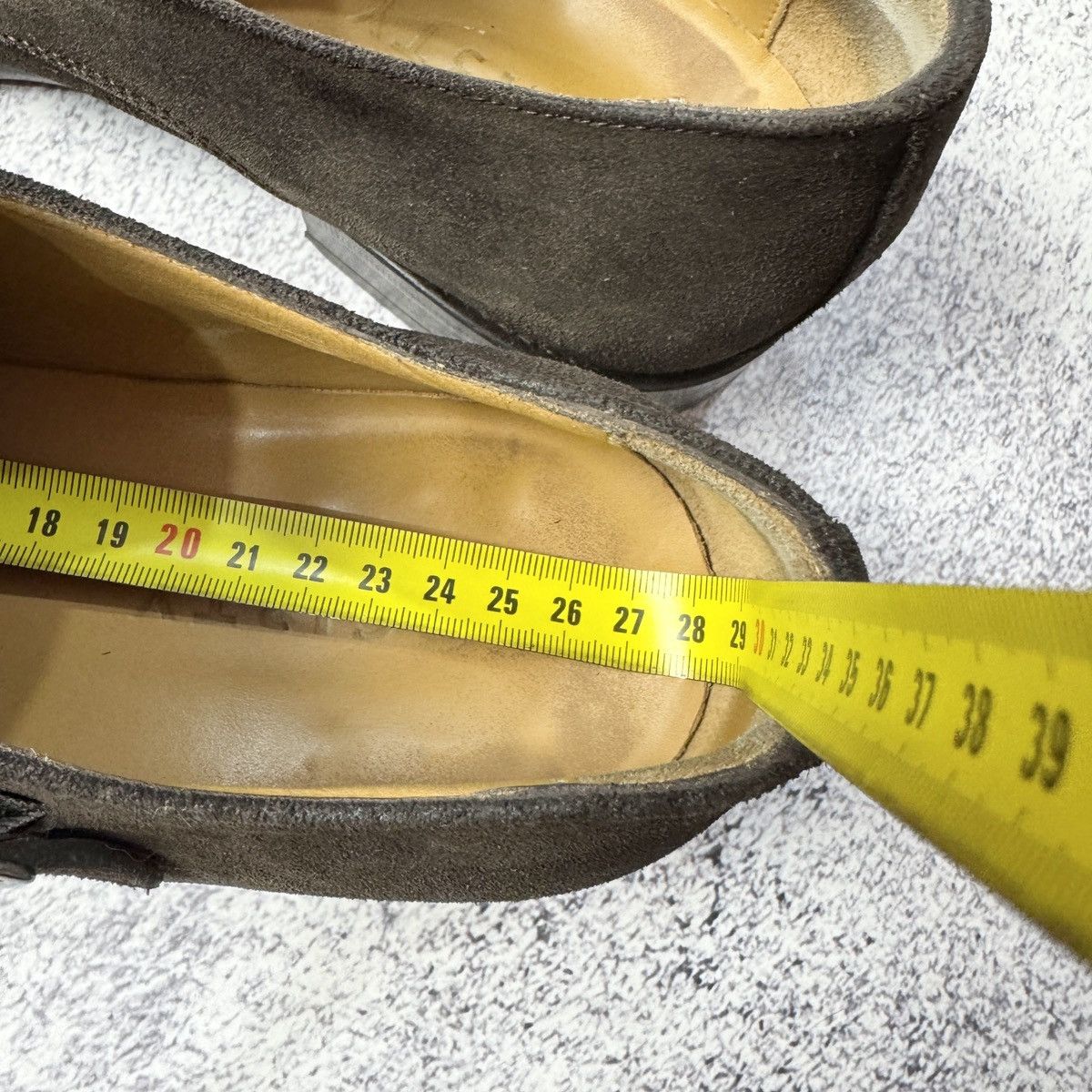 Designer Soci3ty Brown Suede Double Monks US8.5 UK7.5 EU41.5 Size US 8.5 / EU 41-42 - 14 Thumbnail