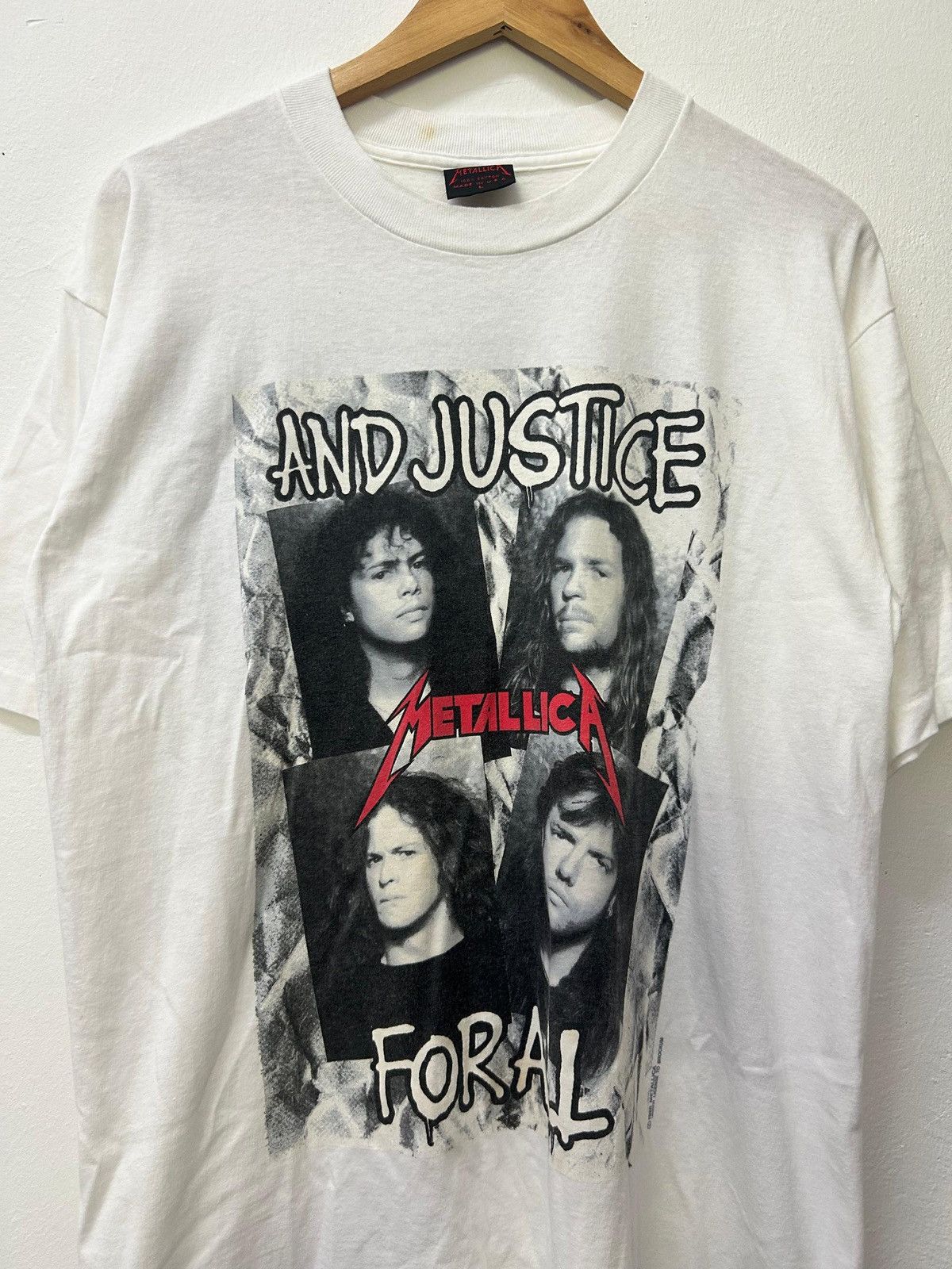 Band Tees *RARE* Vintage Metallica And Justice For All T-Shirt Size US L / EU 52-54 / 3 - 3 Thumbnail