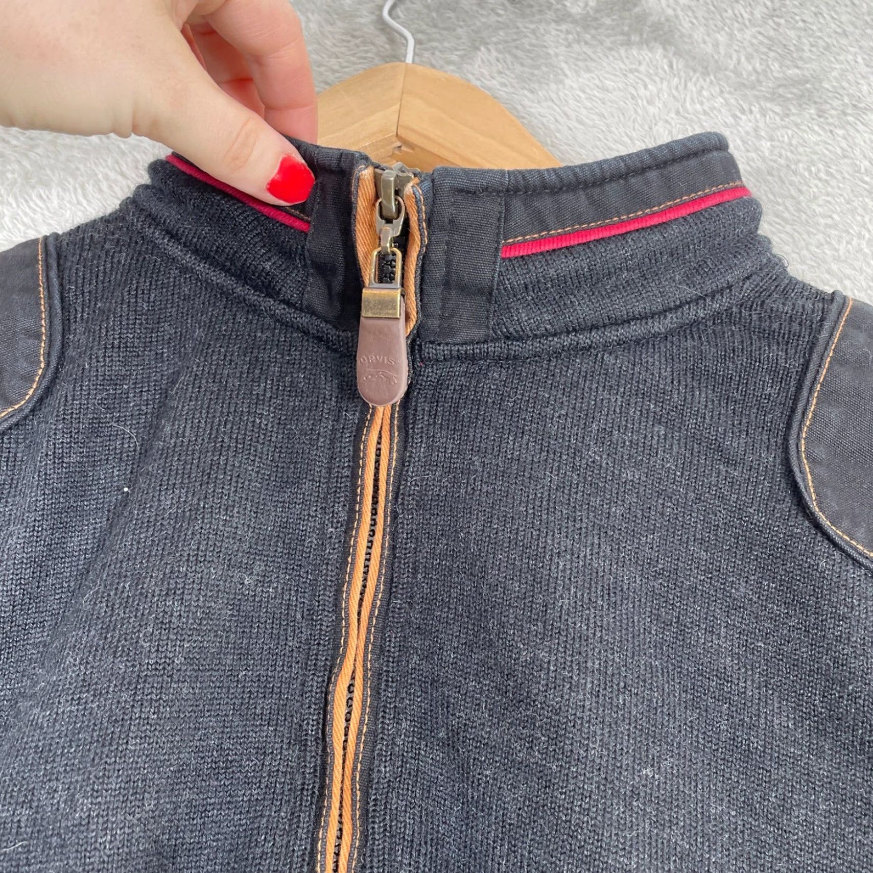 Orvis Orvis Quarter Zip Sweater Mens M Gray Merino Wool Shooting Elbow Patches Mock Neck Zipper Logo Size US M / EU 48-50 / 2 - 2 Thumbnail