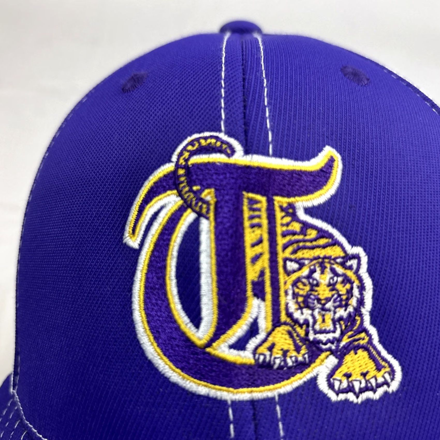 NCAA Pacific Headwear LSU Tigers Trucker Hat NCAA Adjustable Embroidered Pro Model Purple Mens Size ONE SIZE - 4 Thumbnail