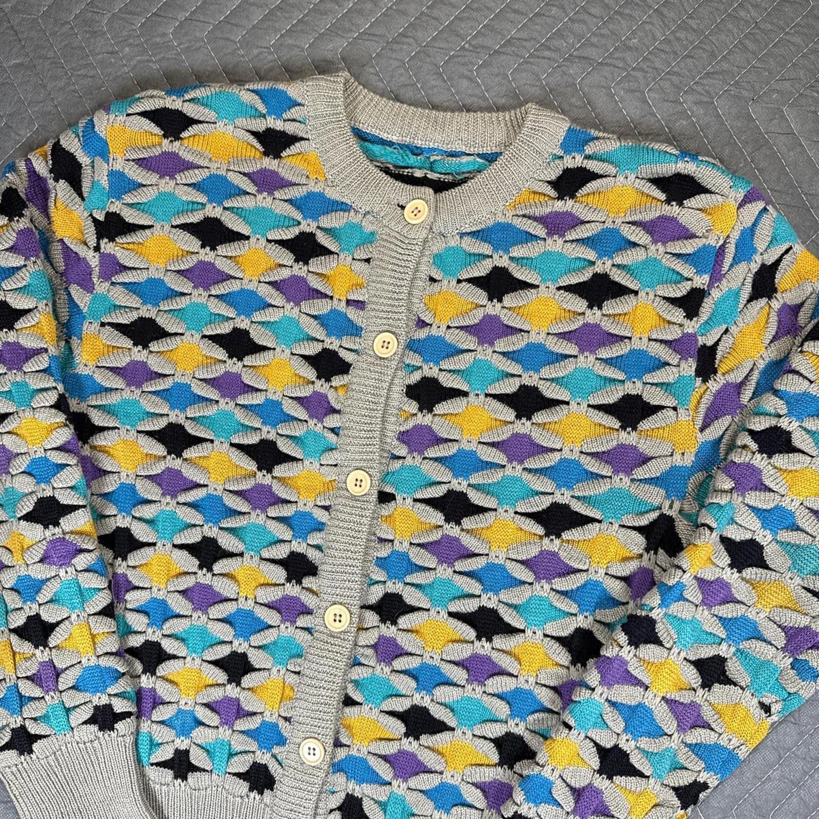Other Vintage knit cardigan womens medium Size M / US 6-8 / IT 42-44 - 1 Thumbnail