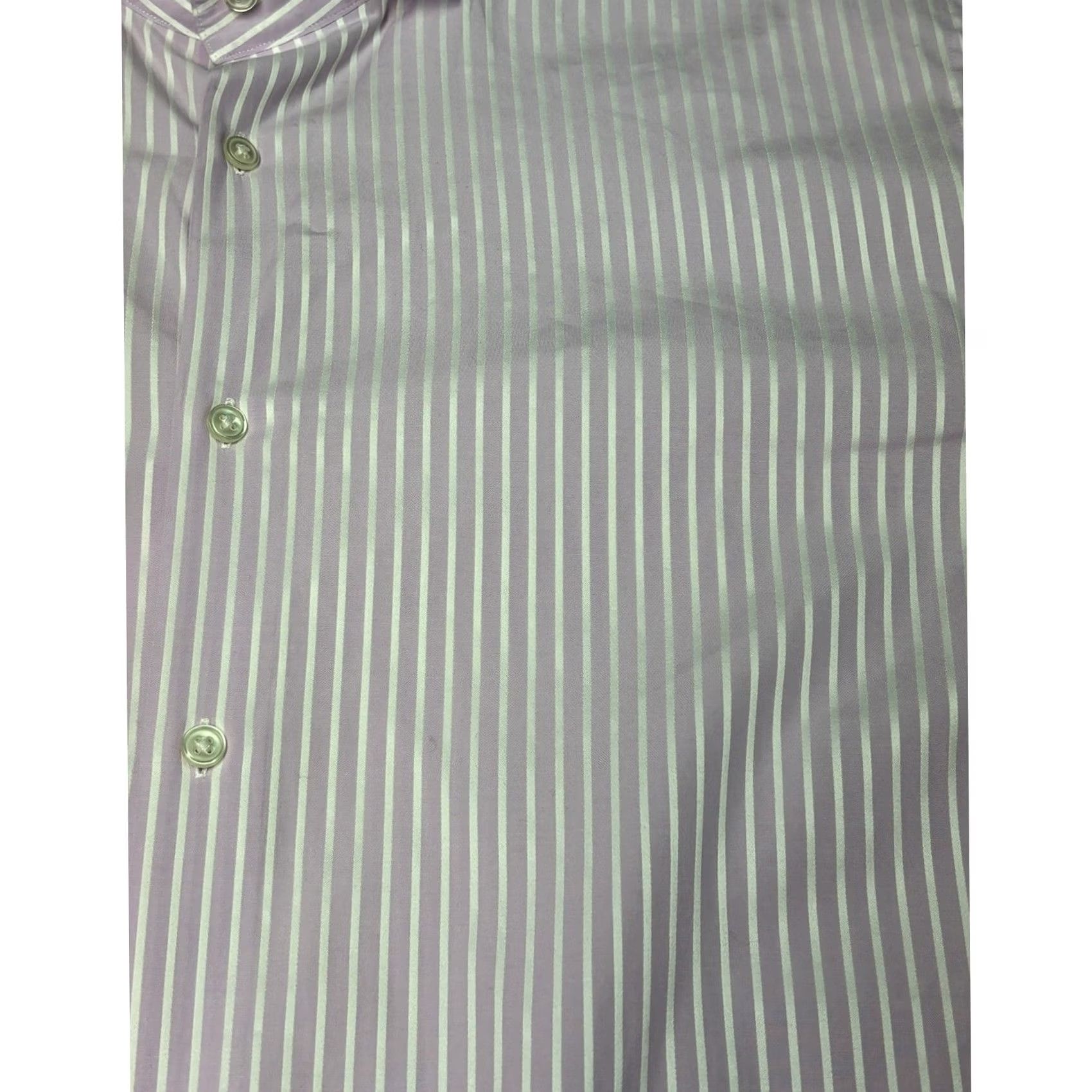 Hugo Boss VINTAGE Hugo Boss Mens Dress Shirt Striped 17 32/33 Purple White Stripe 100% Cotton Long Sleeve Button Cuffs N/A Size US XL / EU 56 / 4 - 2 Thumbnail